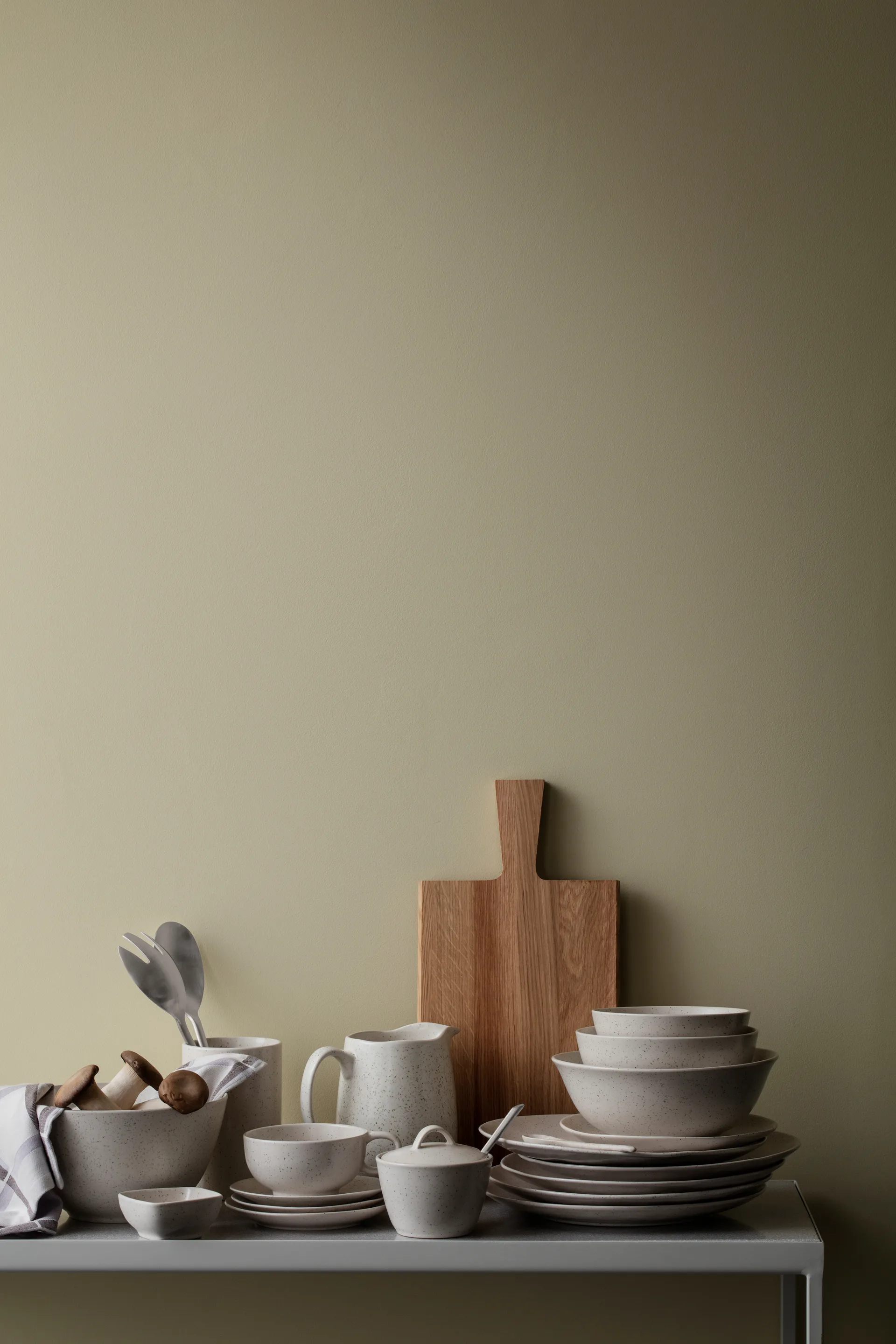 Chávena com pires Nordic Vanilla 25 cl, Cream with grains Broste Copenhagen