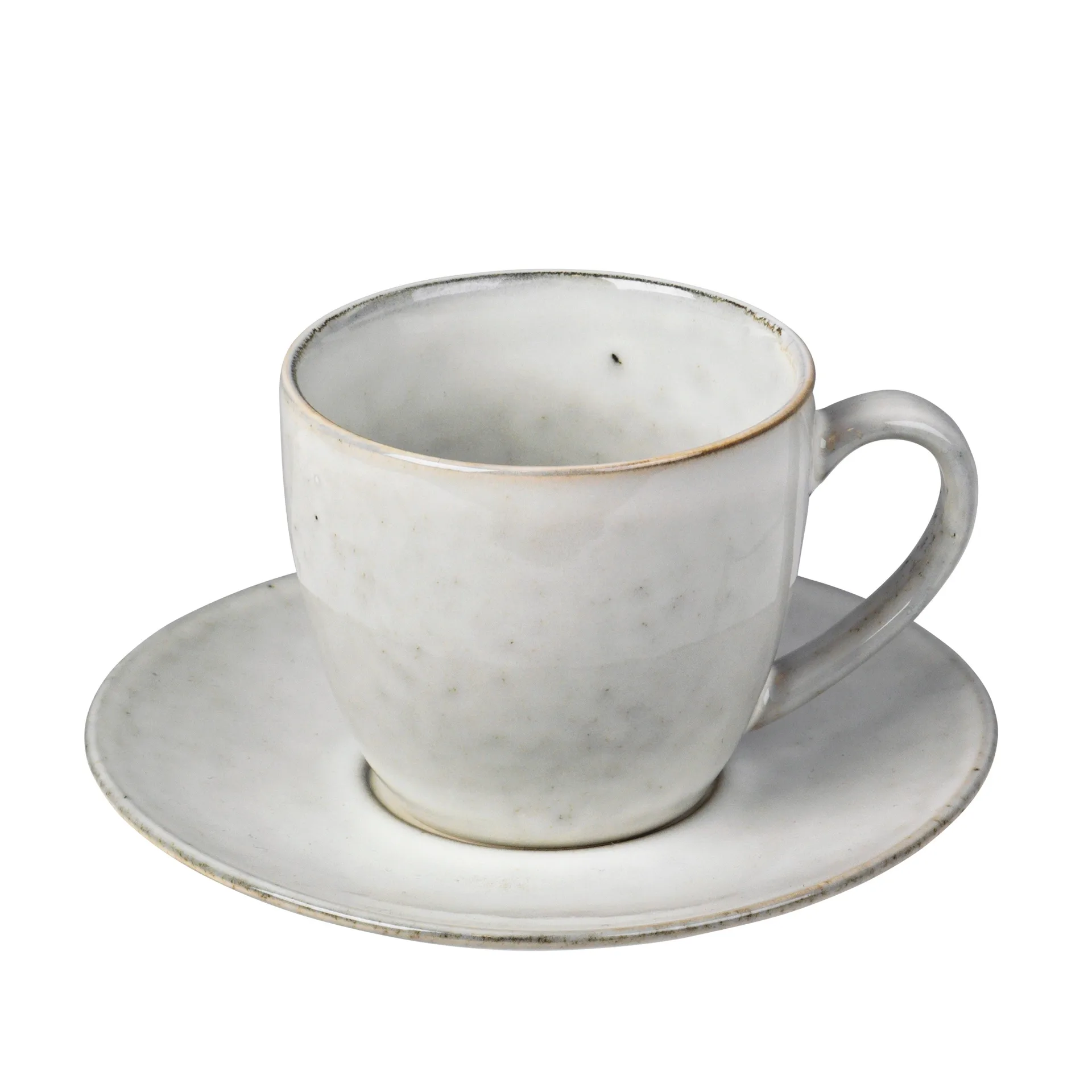 Chávena e pires Nordic Sand, 8,8 cm Broste Copenhagen