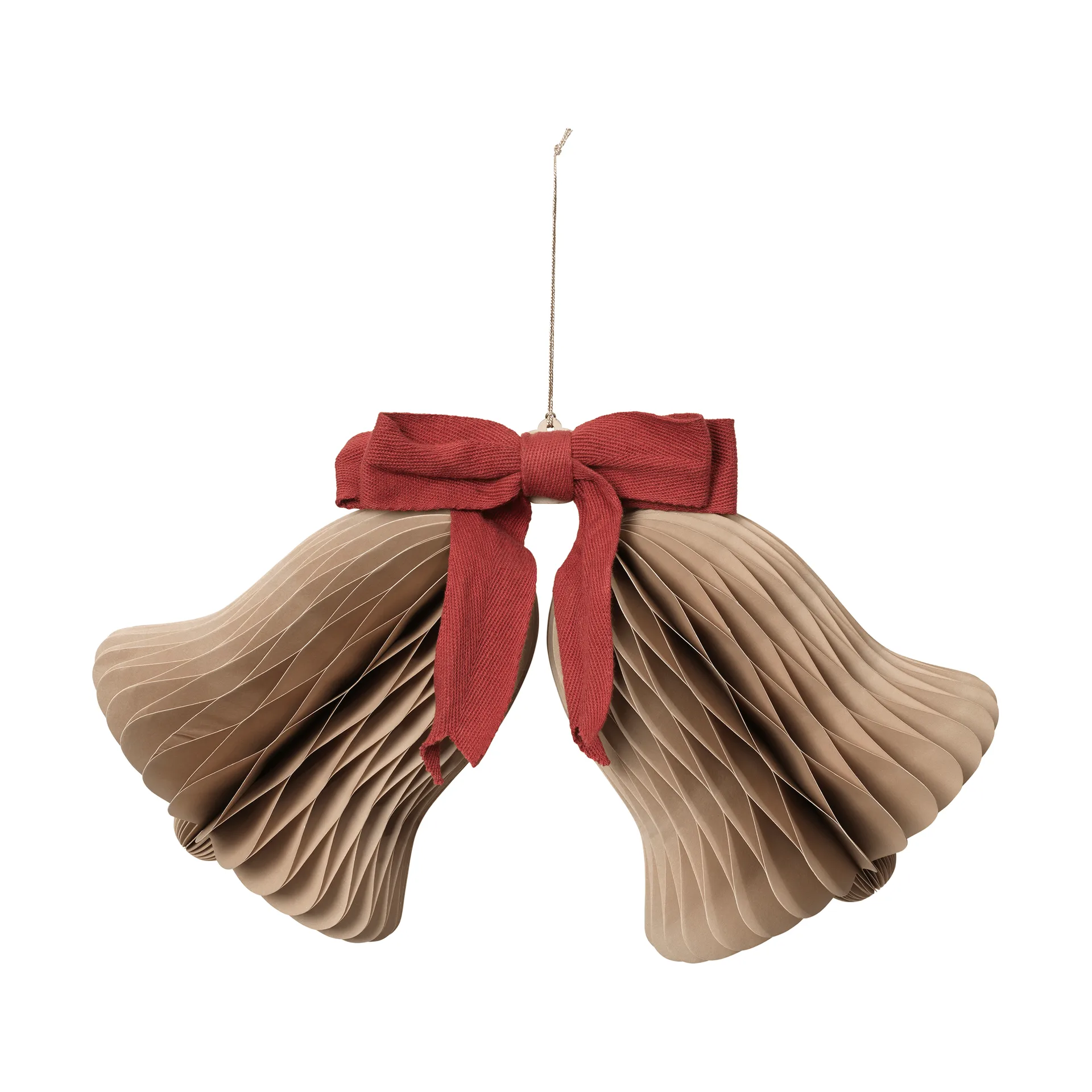 Chime sino pendente de Natal, Natural Brown-Red Broste Copenhagen