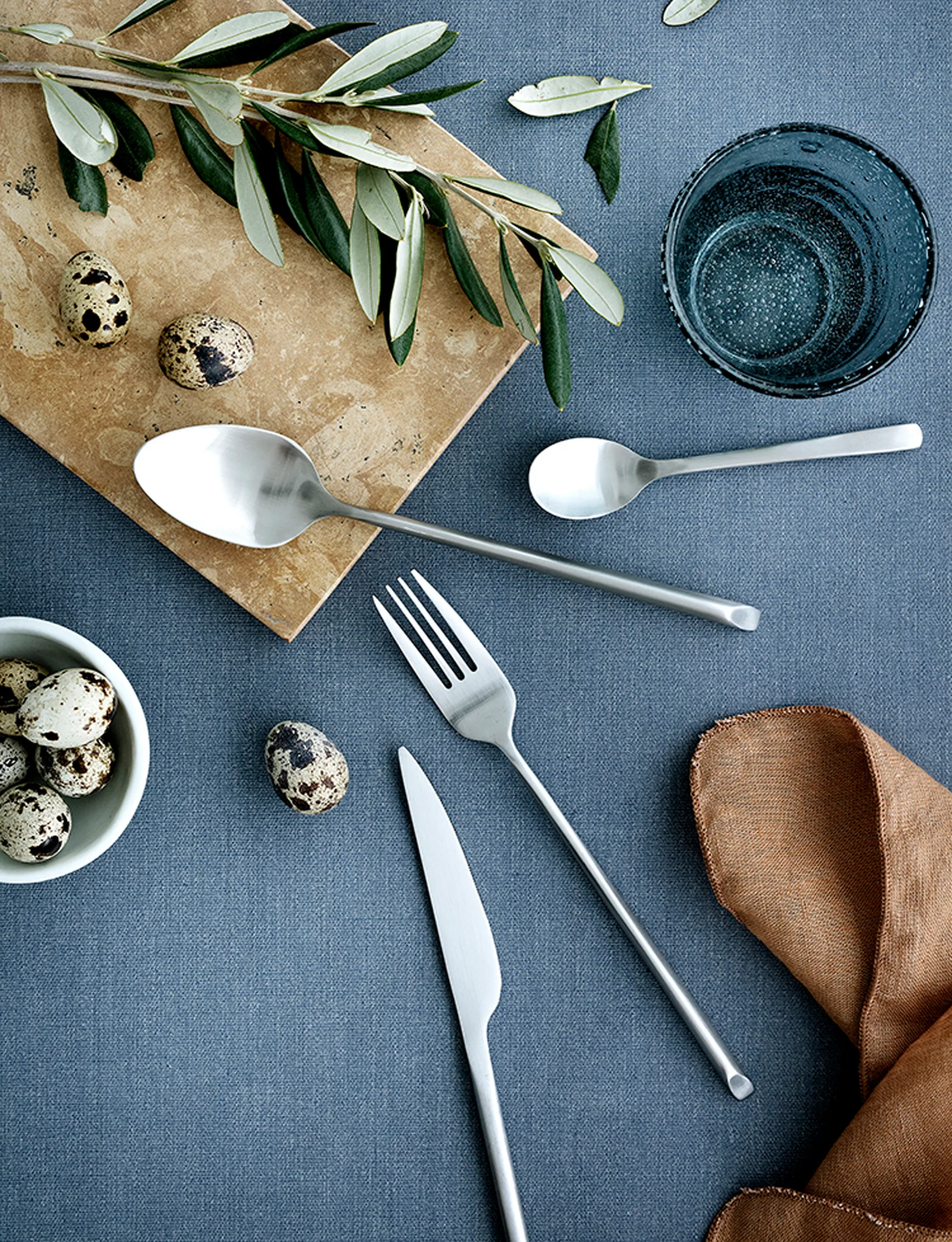 Colher de chá Sletten, Full satin forged Broste Copenhagen
