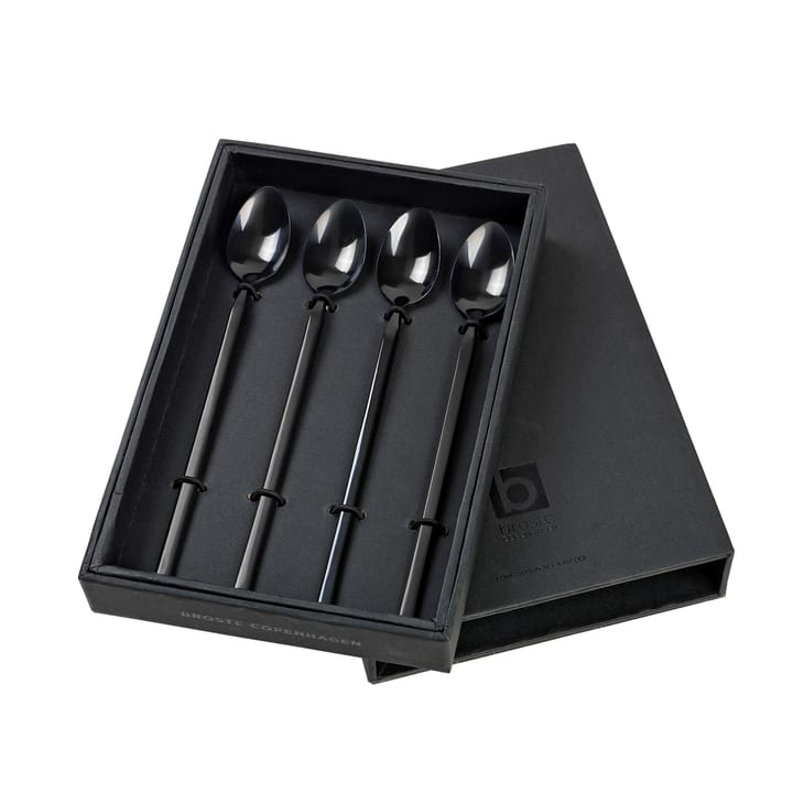 Colheres longas Tvis, 4 un. - preto - Broste Copenhagen