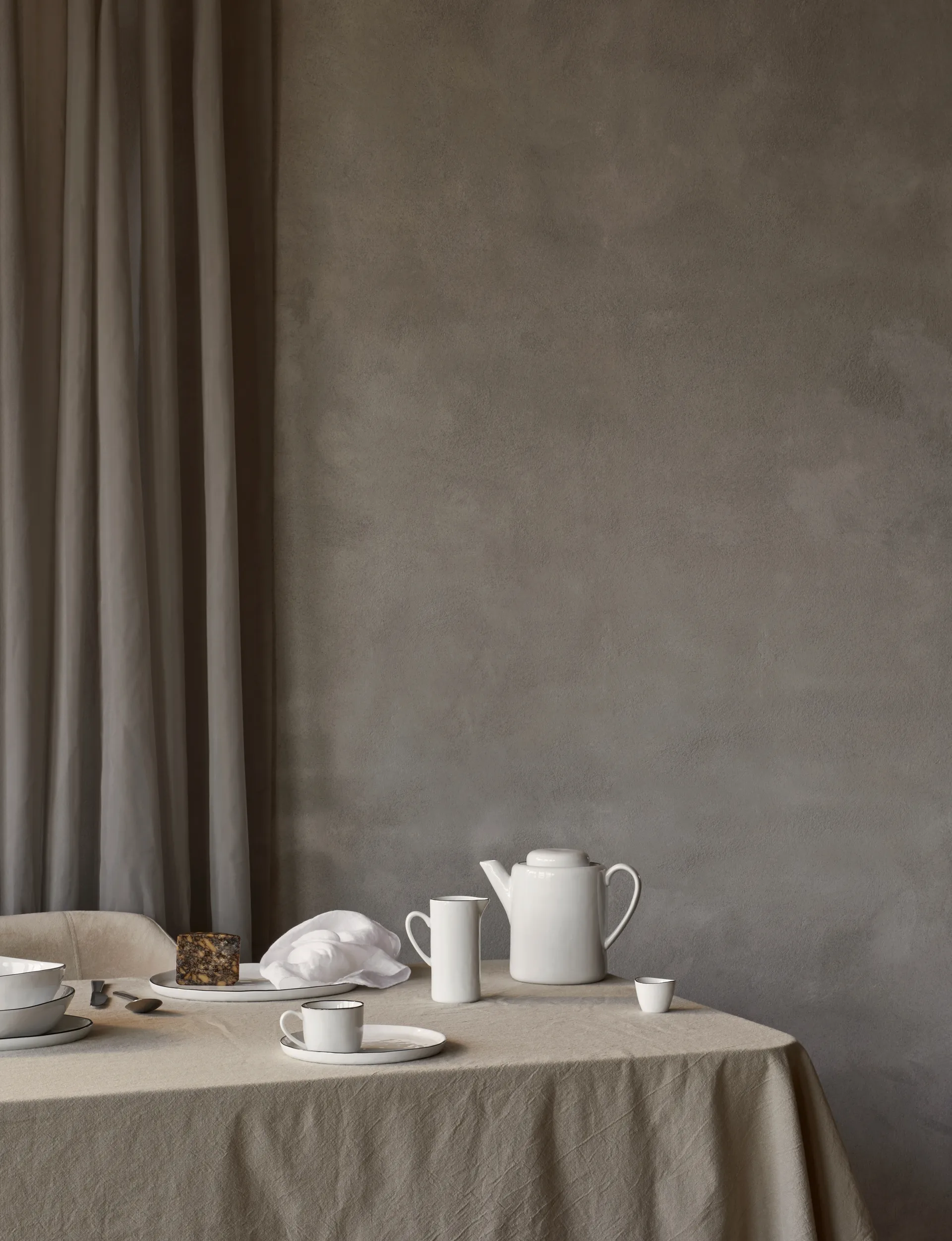 Conjunto de louça Nordic Salt, 12 peças Broste Copenhagen