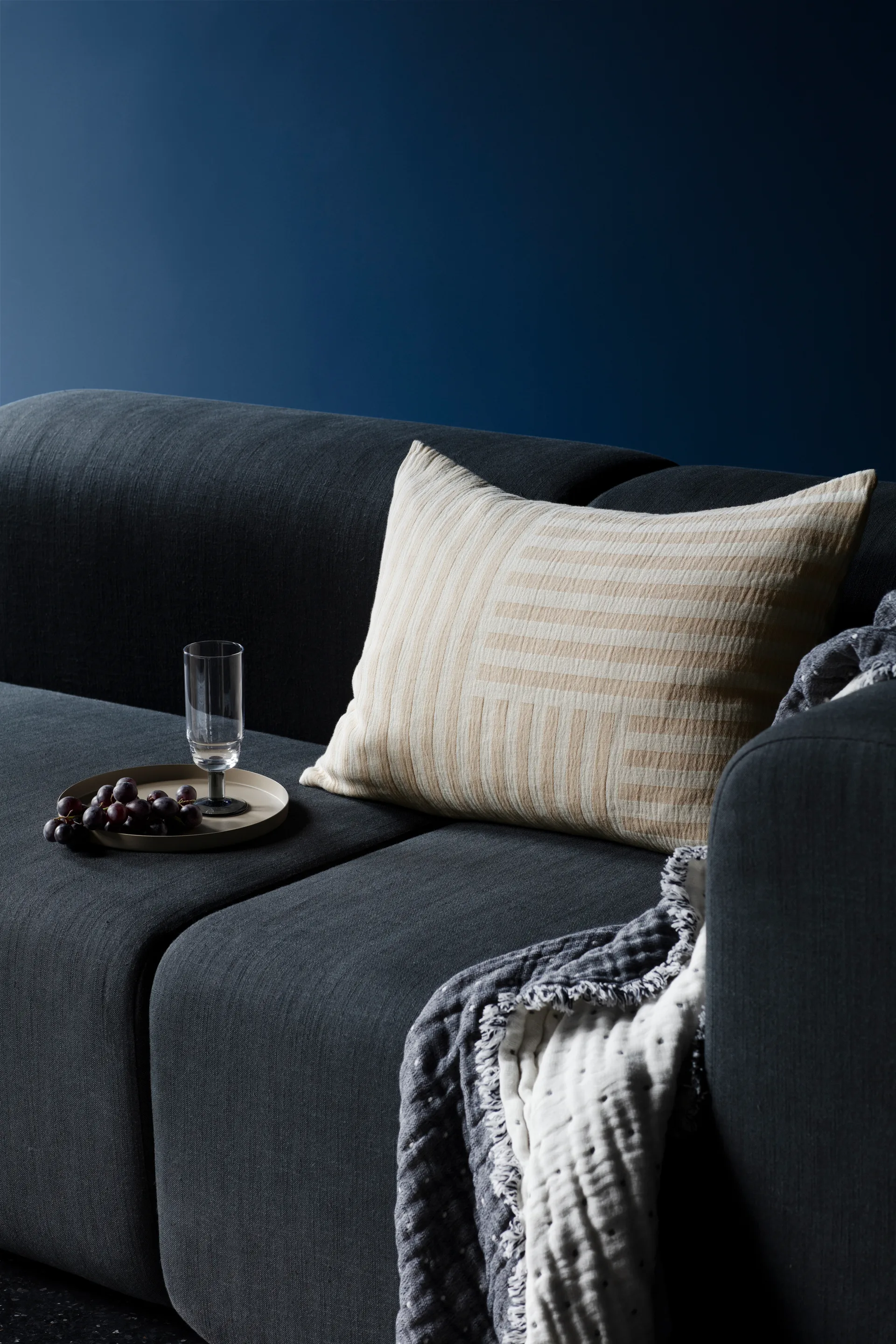 Copo de champanhe Nordic Bistro 20 cl, Transparente-pé de vidro fosco Broste Copenhagen