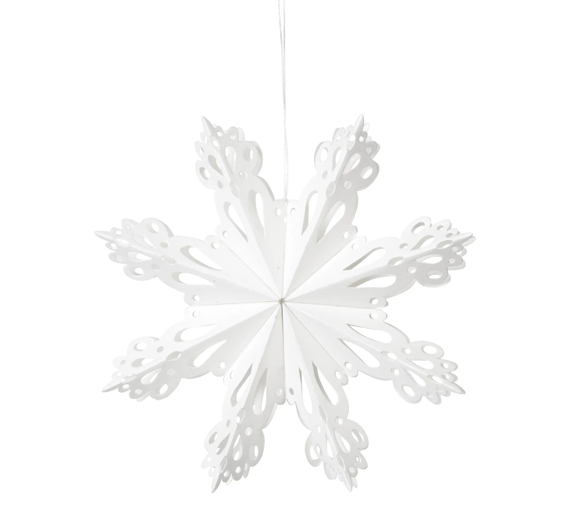 Decoração de Natal floco de neve branco, Ø15 cm Broste Copenhagen