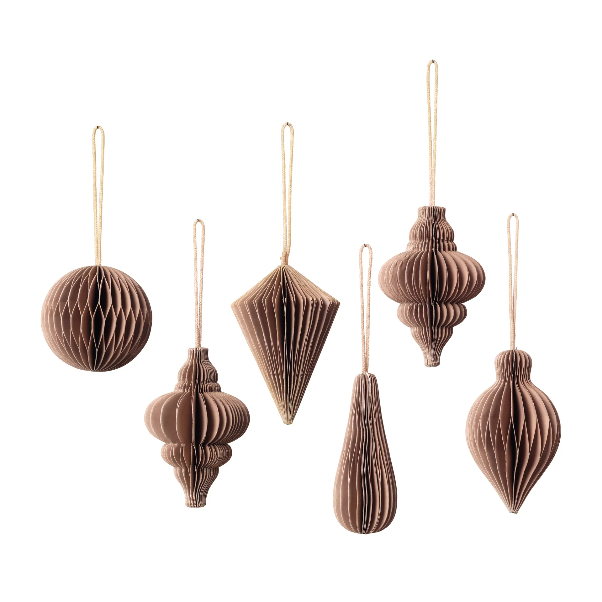 Decoração de Natal mix 6 unidades, Indian tan Broste Copenhagen