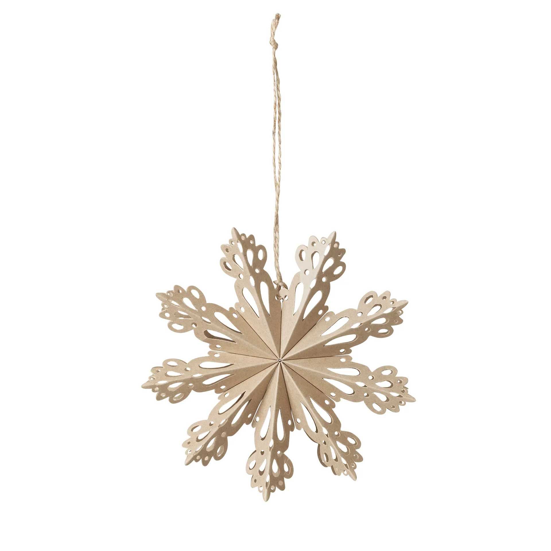 Decoração de Natal natural Snowflake, Ø15 cm Broste Copenhagen