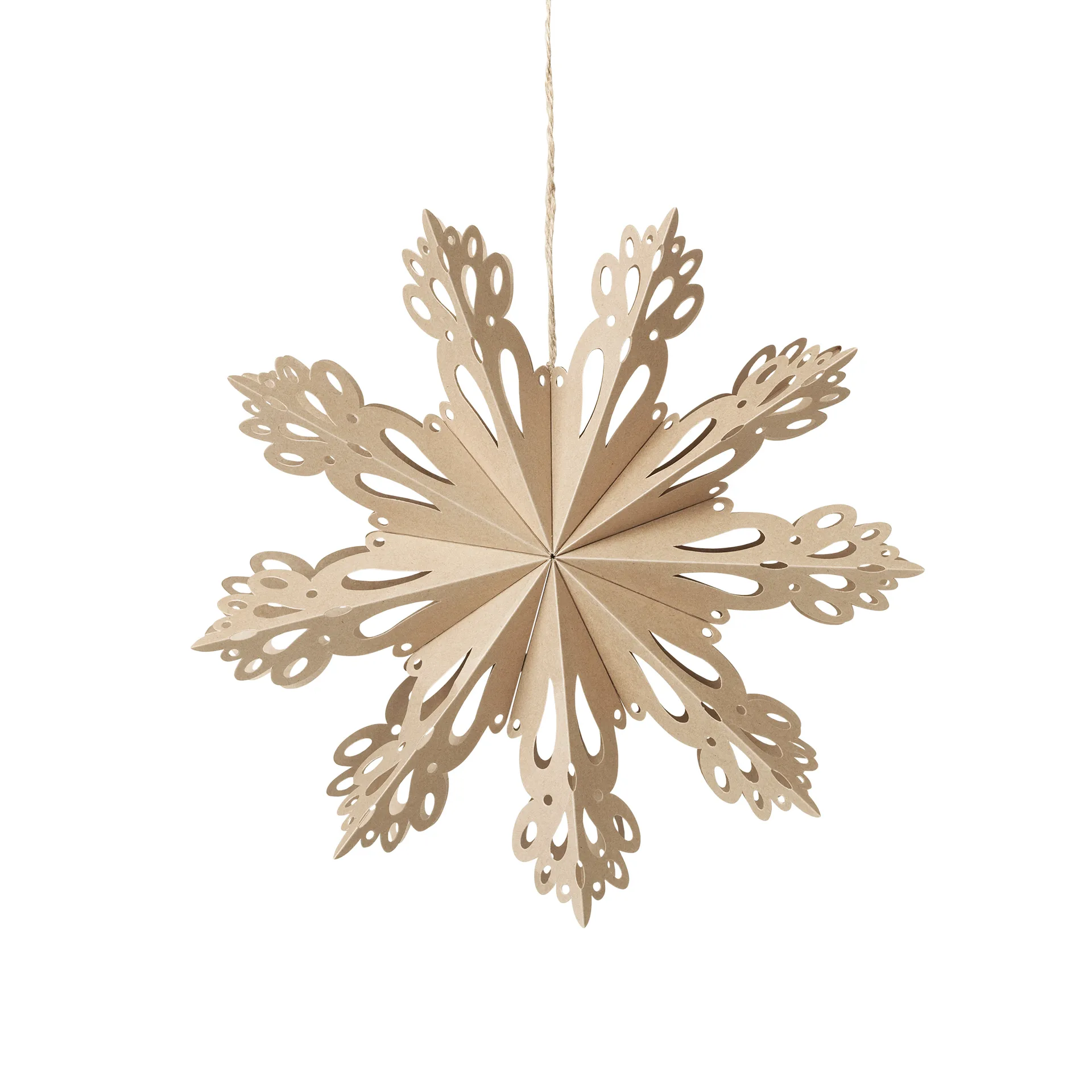 Decoração de Natal natural Snowflake, Ø30 cm Broste Copenhagen