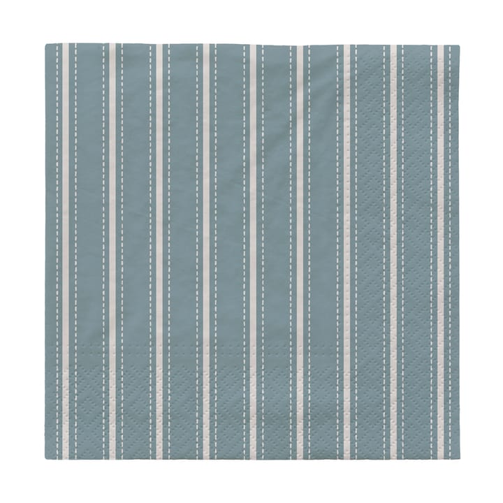 Dolly guardanapos de papel 33x33 cm 20 unidades - Azul claro-branco - Broste Copenhagen
