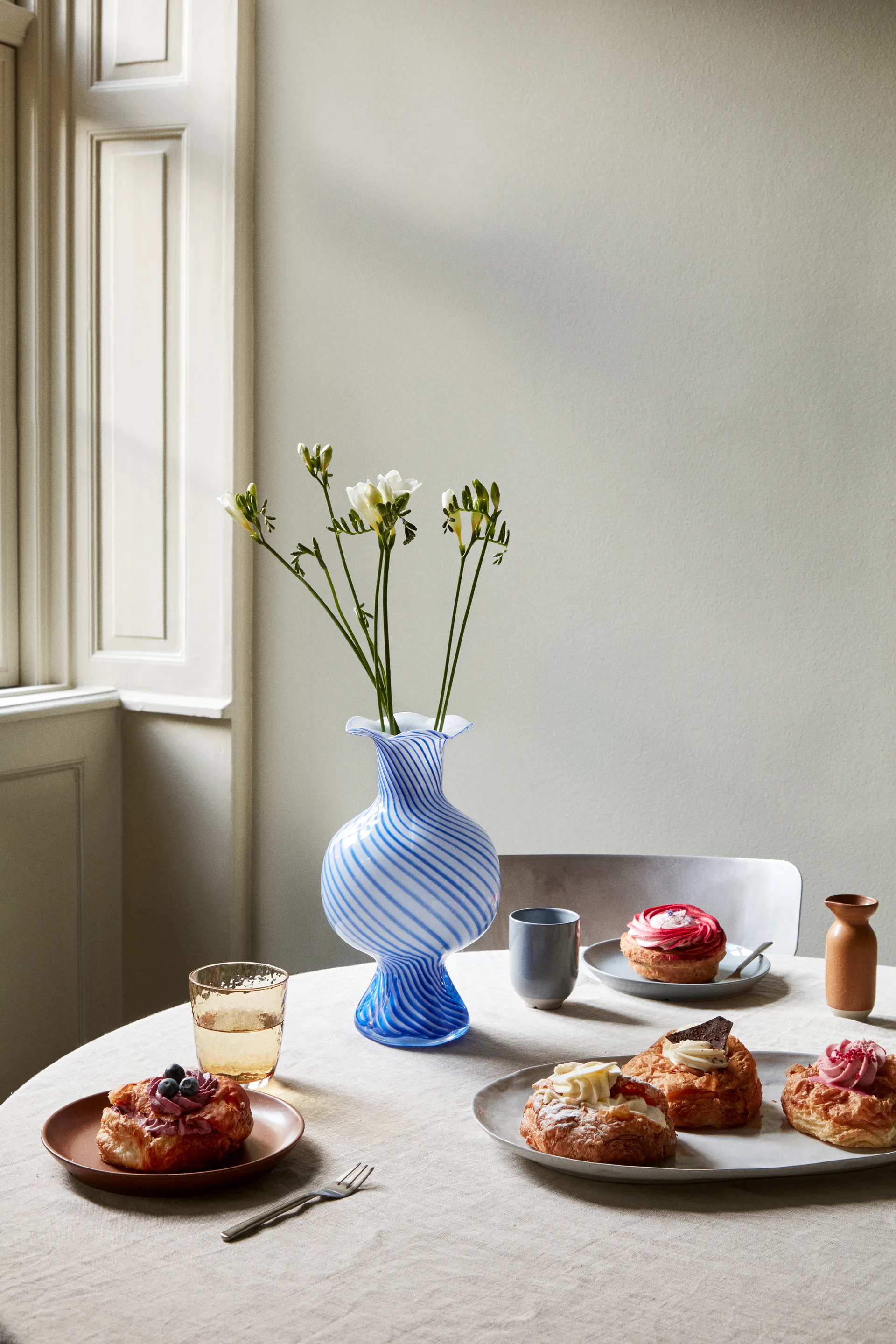 Eli prato pequeno Ø20 cm, Azul suave Broste Copenhagen