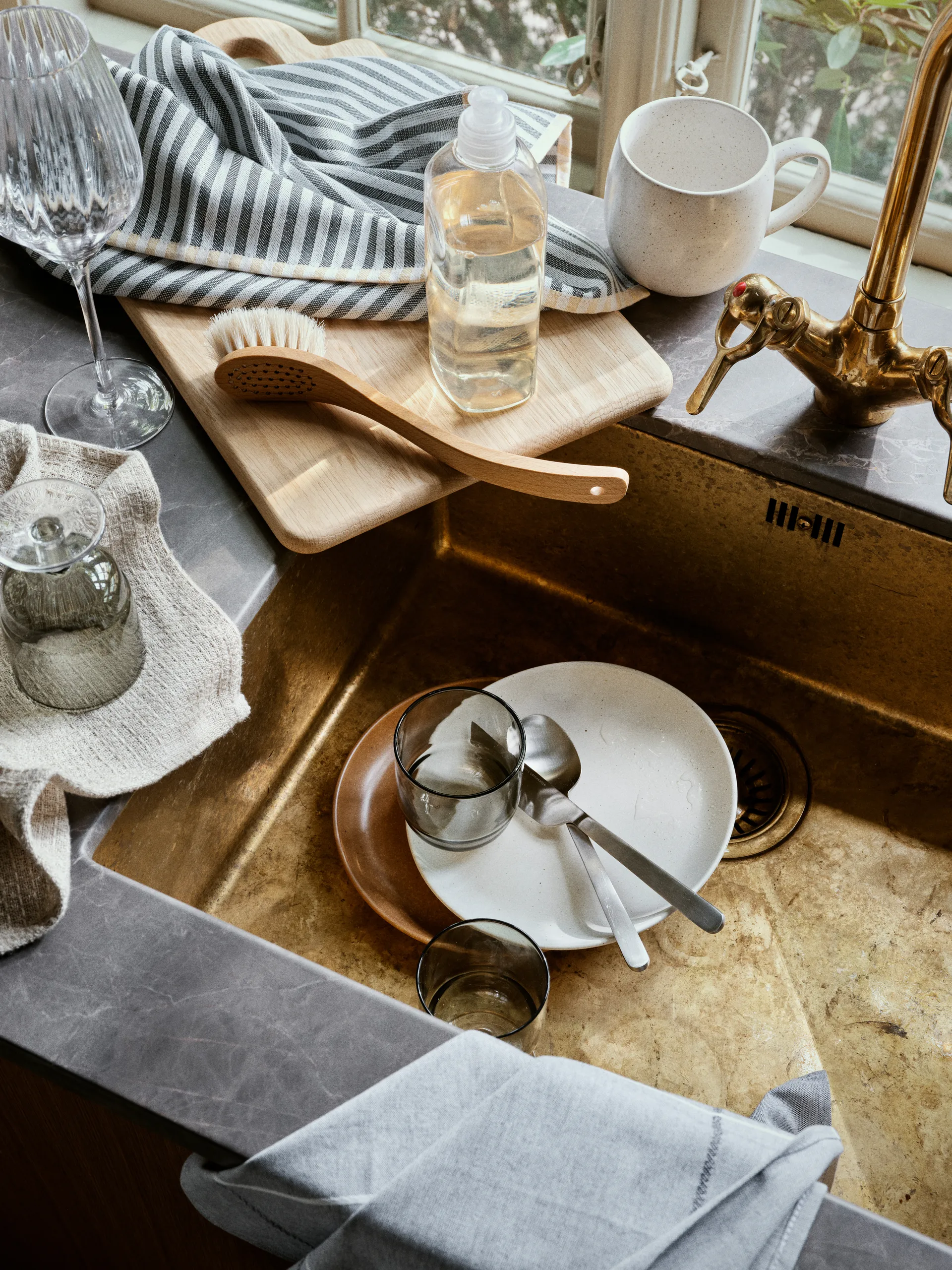 Eli prato pequeno Ø26 cm, Marrom caramelo Broste Copenhagen