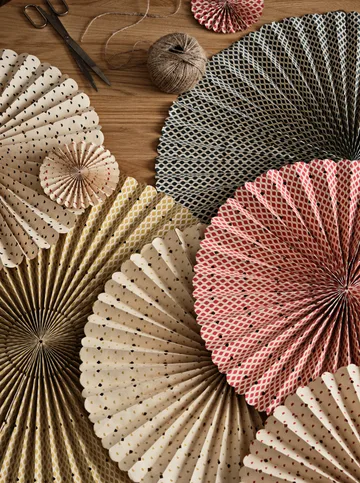 Estrela de Advento Stella rosette L Ø60 cm - Deep forest-natural - Broste Copenhagen