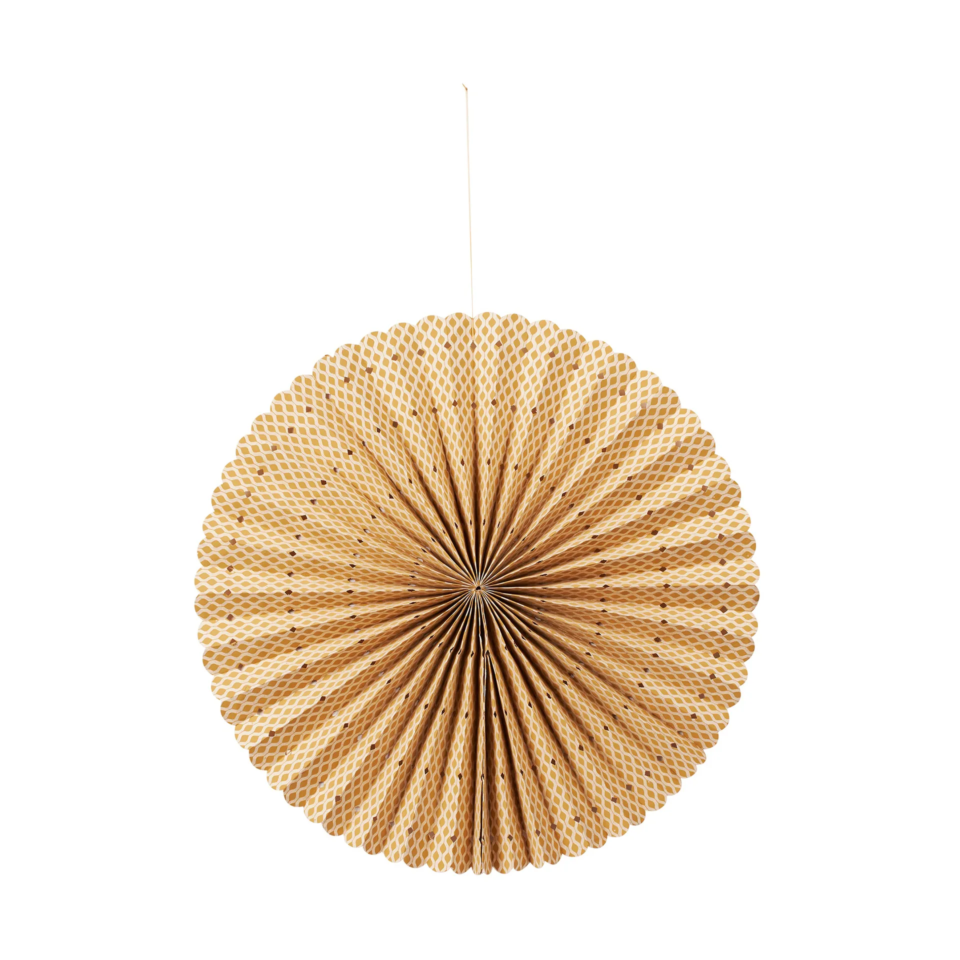 Estrela de Advento Stella rosette M Ø43 cm, Harvest gold-natural Broste Copenhagen