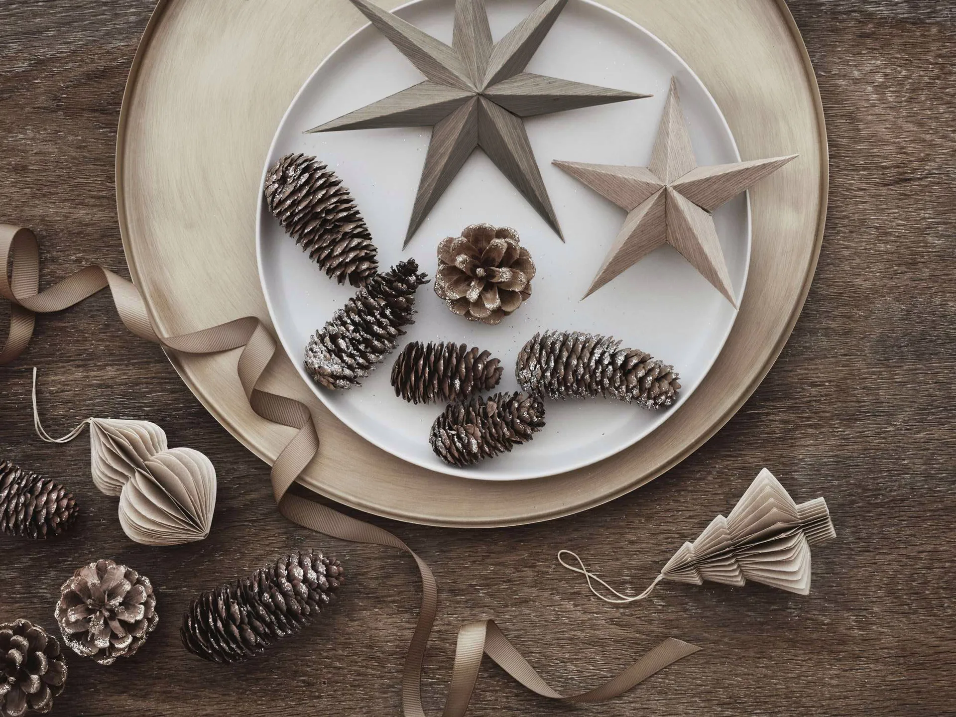 Estrela de madeira Venice Ø20 cm, Fungi Broste Copenhagen