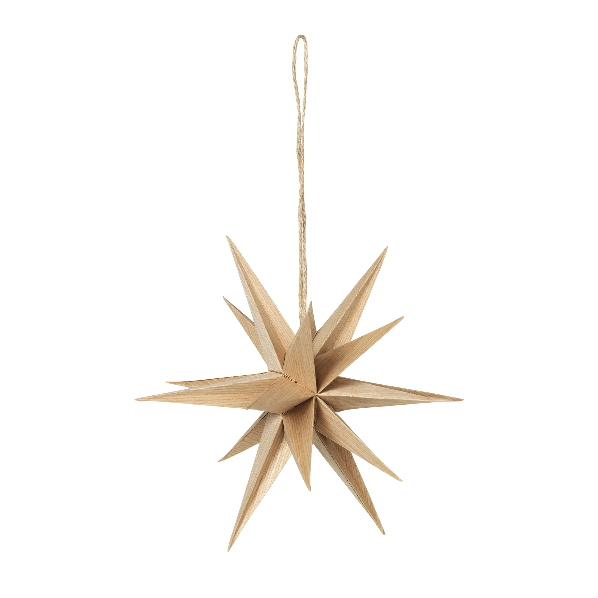 Estrela de madeira Venus Ø20 cm, Natural Broste Copenhagen