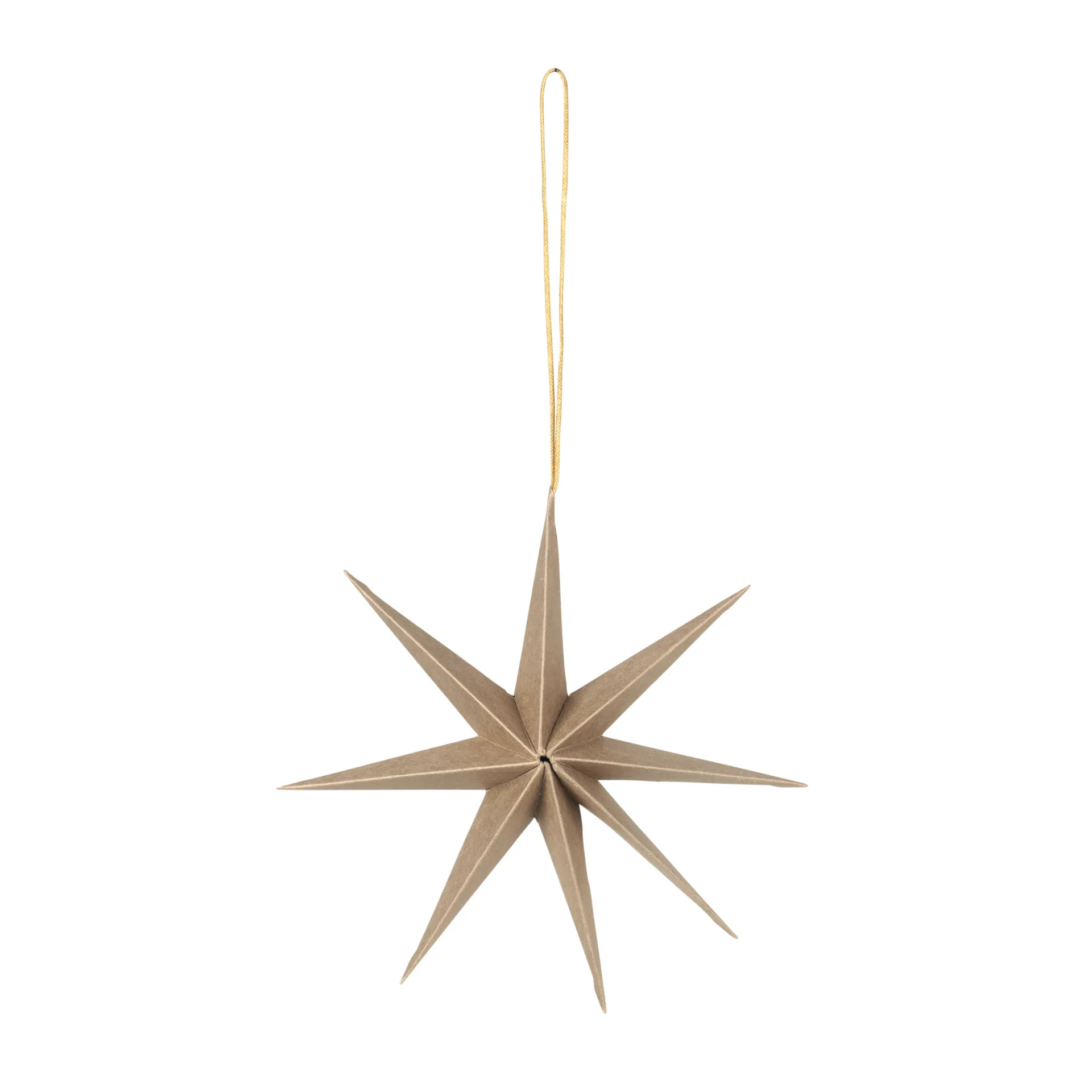 Estrela de papel Star Ø15 cm, Castanho Natural Broste Copenhagen