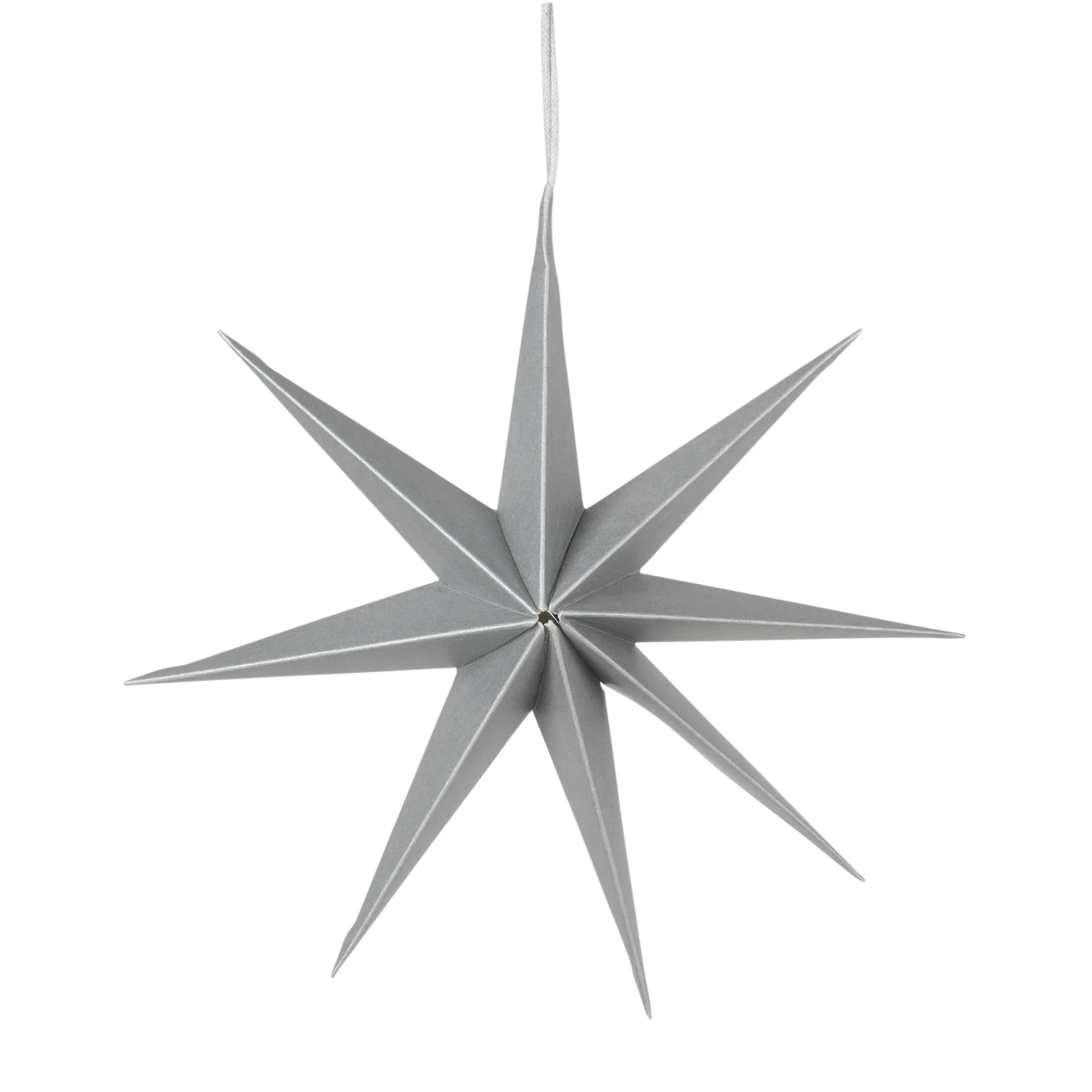 Estrela de papel Star Ø50 cm, Prata Broste Copenhagen