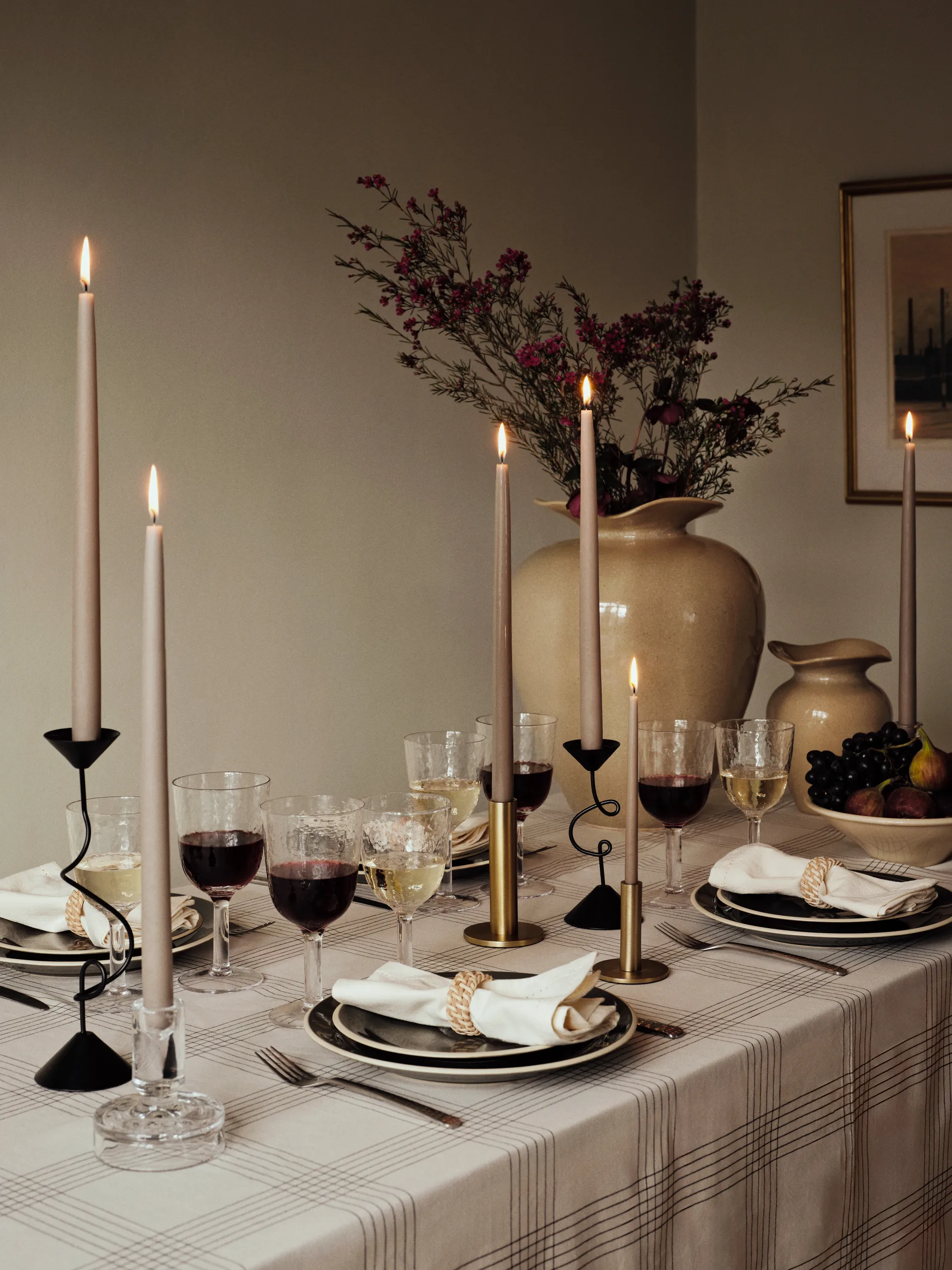 Florentina vaso L 44 cm, Bege Broste Copenhagen