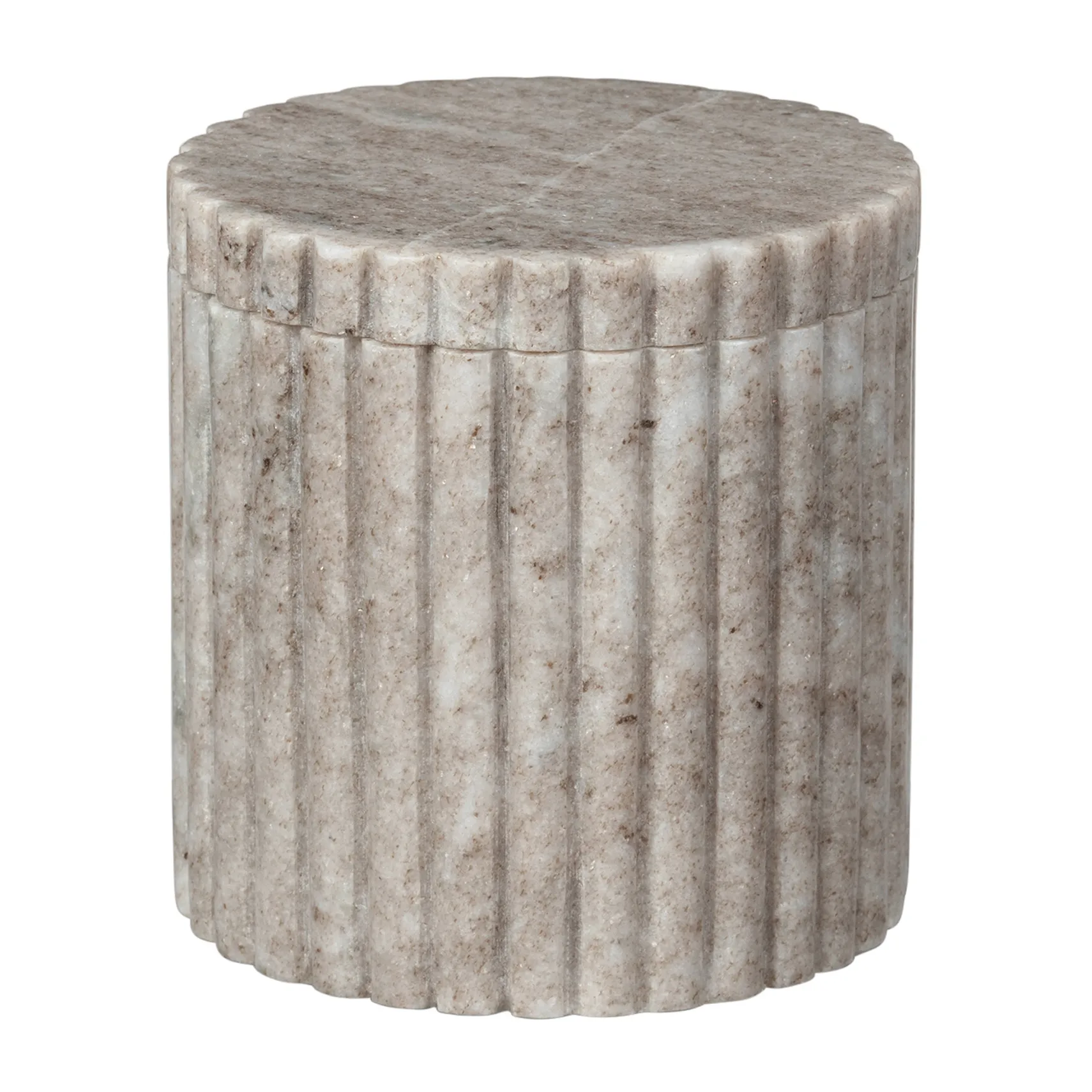 Frasco de conservação com tampa Platon Ø10 cm, Light brown Broste Copenhagen