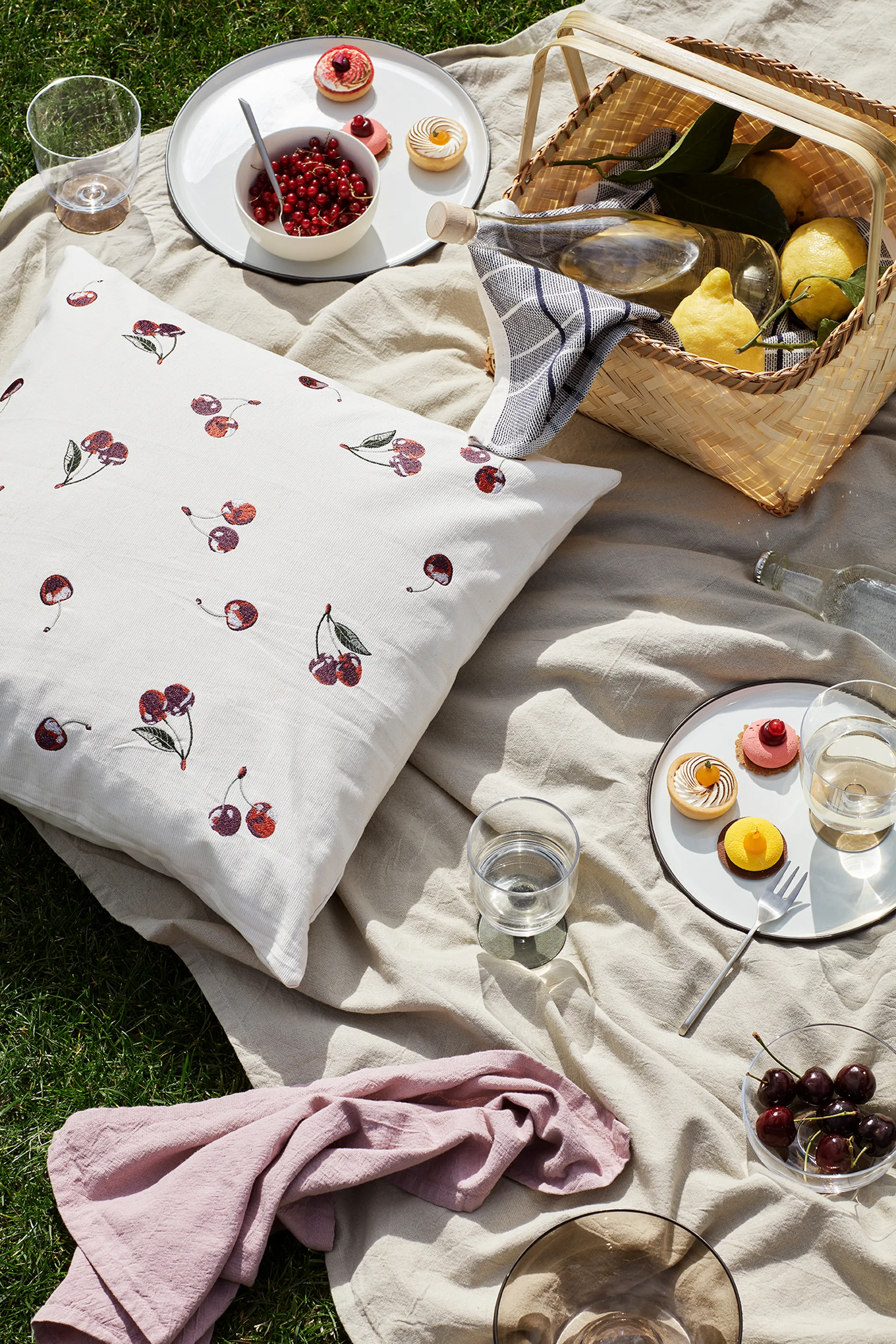 Garfo de bolo Sletten, 4 un., Full satin forged Broste Copenhagen