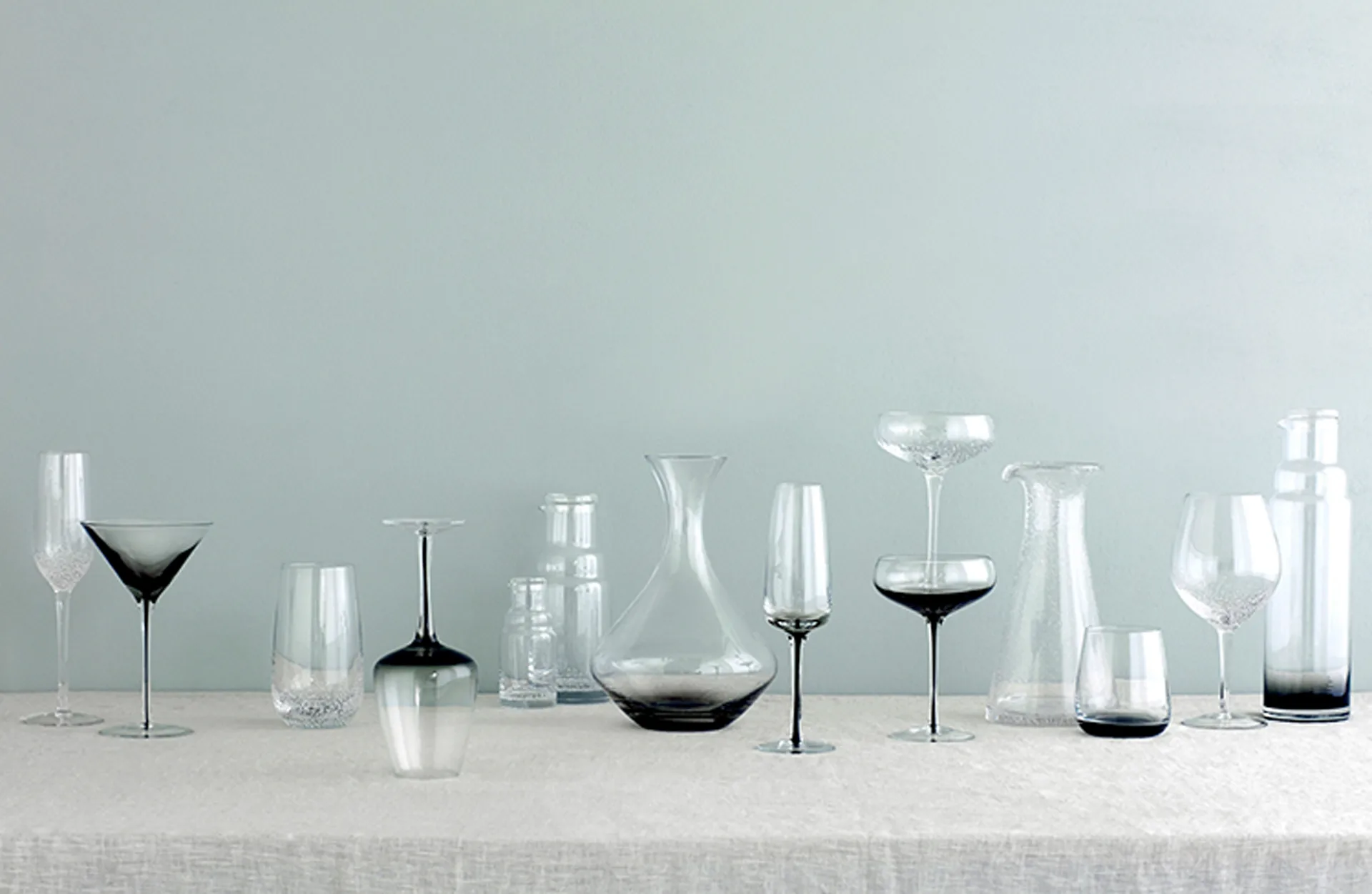 Garrafa Smoke 1,65 litros, Clear-grey Broste Copenhagen