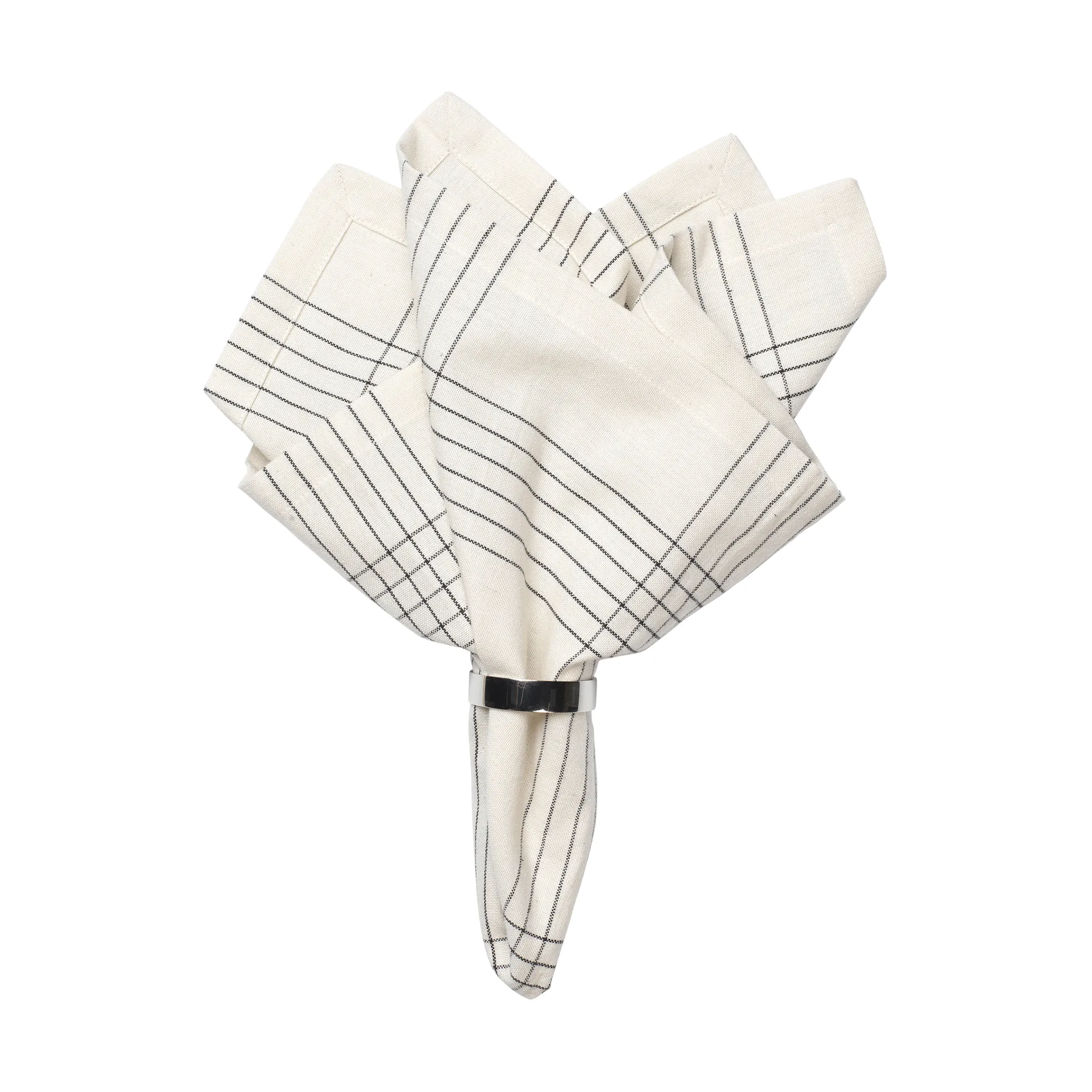 Guardanapo de tecido Alice 45x45 cm, Black-natural Broste Copenhagen