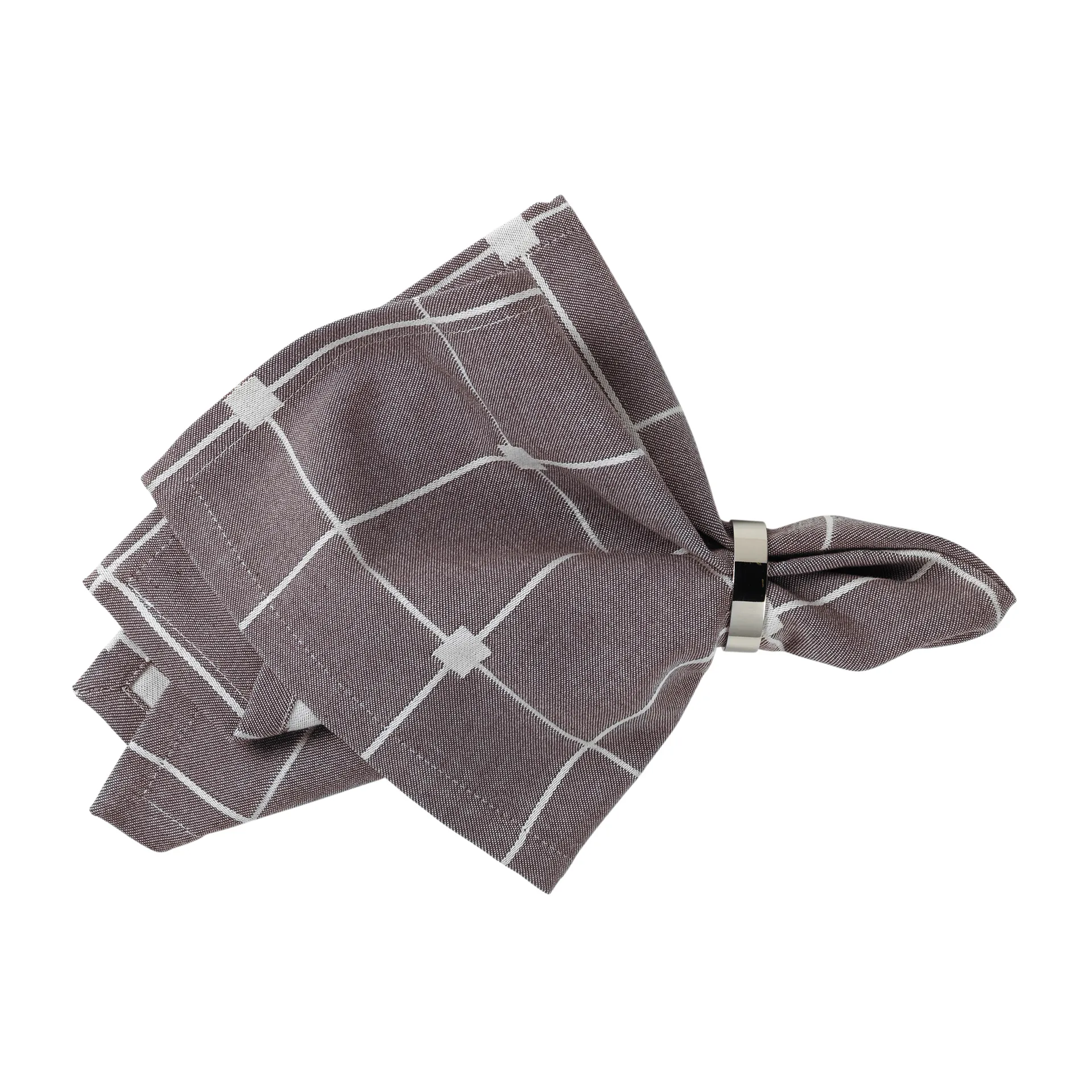 Guardanapo de tecido Tila 45x45 cm, Decadent cocolate-off white Broste Copenhagen