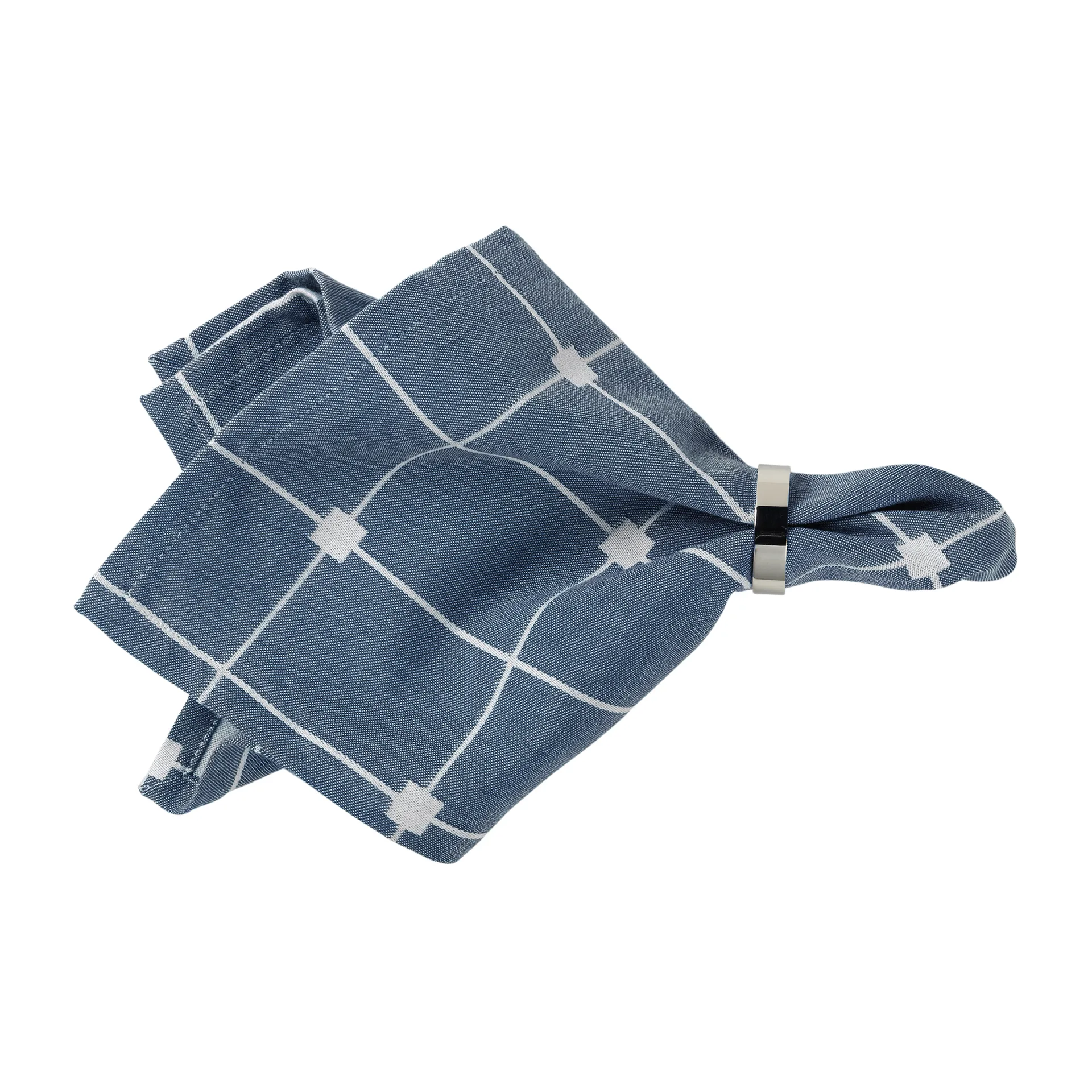 Guardanapo de tecido Tila 45x45 cm, Maritime blue-off white Broste Copenhagen