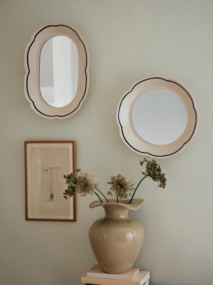 Hilma espelho 30x45 cm, Branco sujo-preto Broste Copenhagen