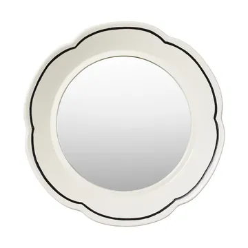 Hilma espelho Ø36 cm - Branco sujo-preto - Broste Copenhagen