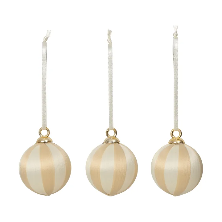 Joy bola de Natal - Off White-bege - Broste Copenhagen