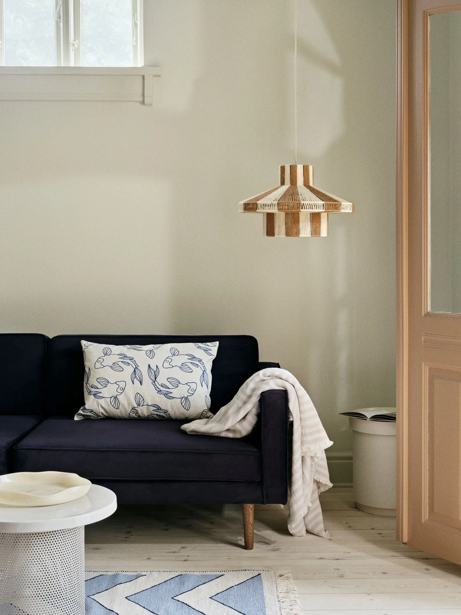 Koi fronha 40x60 cm, Azul intenso Broste Copenhagen