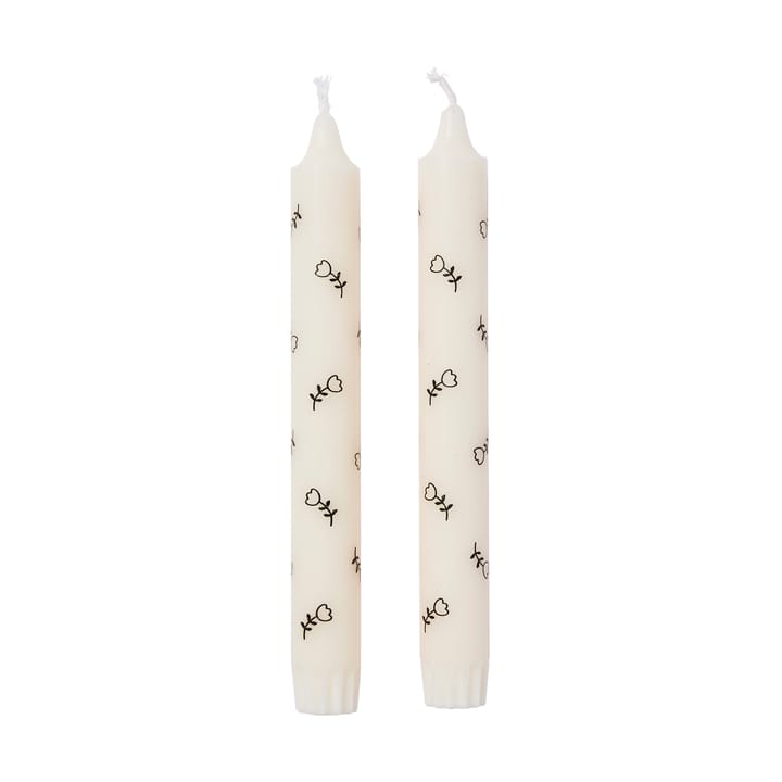 Mai vela fina 2 unidades - Branco-preto - Broste Copenhagen