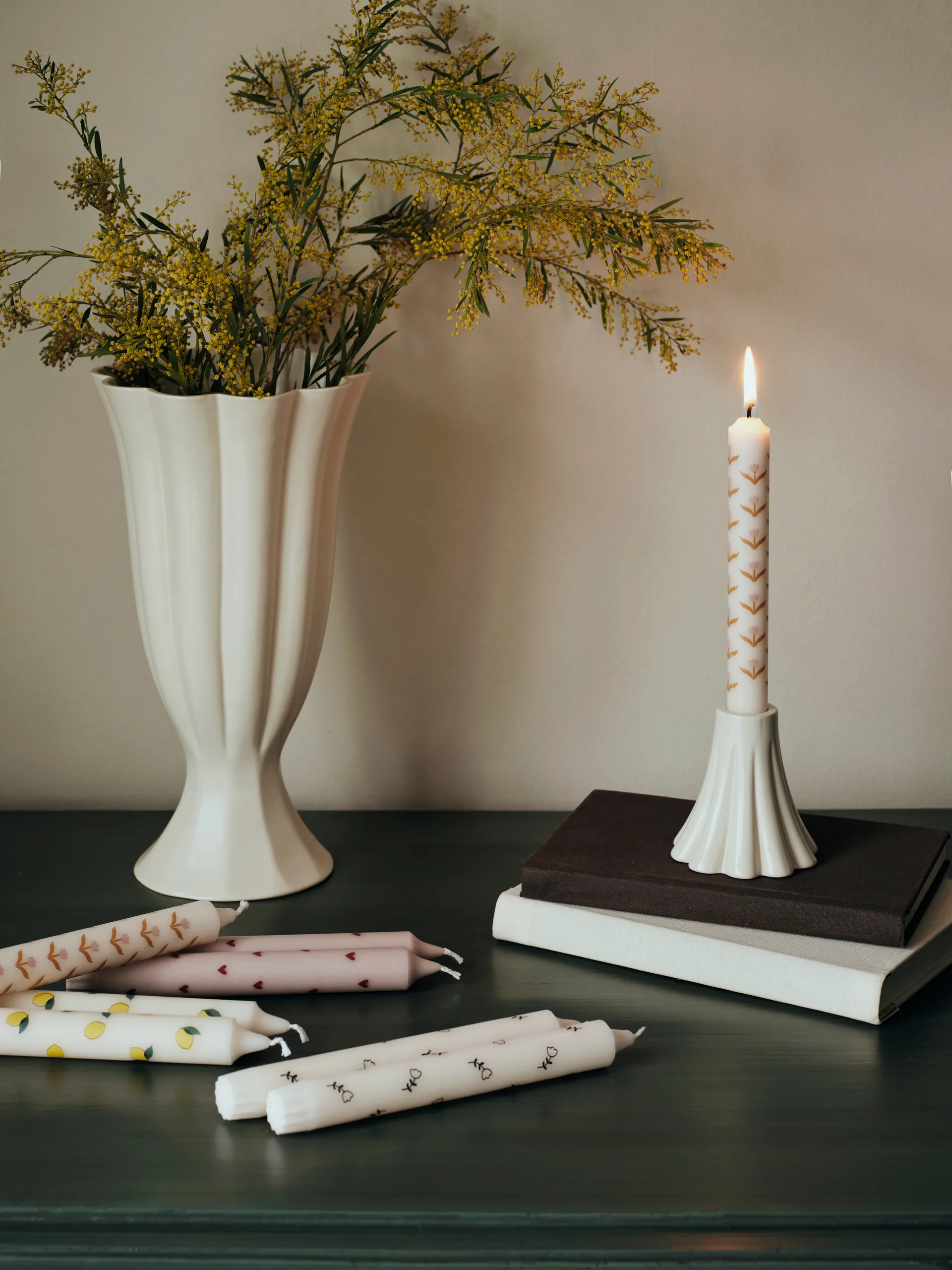 Mai vela fina 2 unidades, Branco-preto Broste Copenhagen