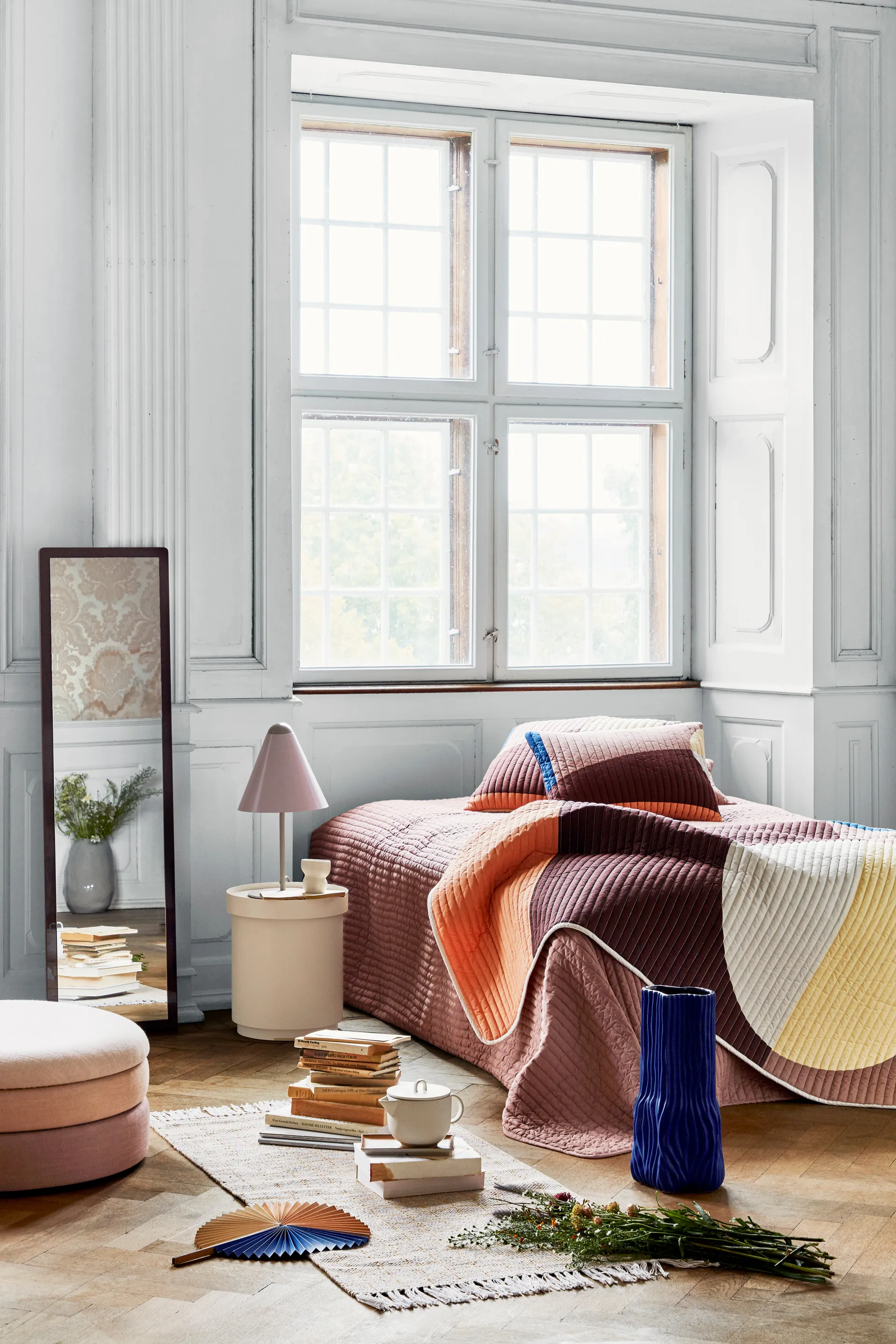 Manta algodão Fie 130x180 cm, Multi Broste Copenhagen