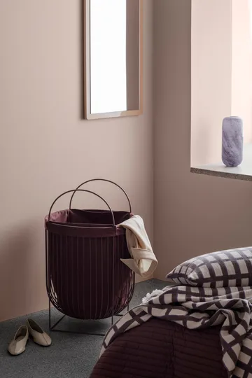 Manta de algodão Isa 130x180 cm - Decadent cocolate-purple - Broste Copenhagen