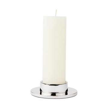 Maro castiçal para velas de bloco - Acabamento prateado, 4 cm - Broste Copenhagen