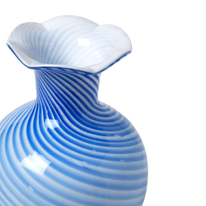 Mella vaso 30 cm, Azul intenso-off white Broste Copenhagen