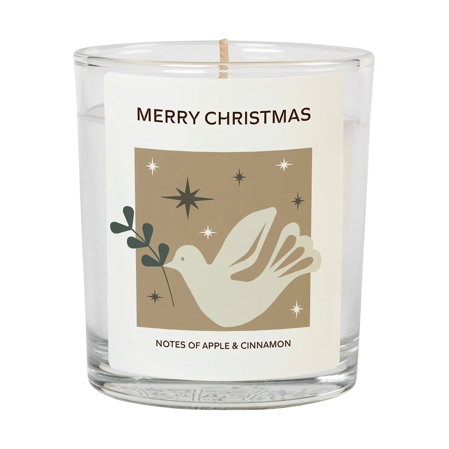 Merry Christmas vela perfumada 32 t, Branco Broste Copenhagen