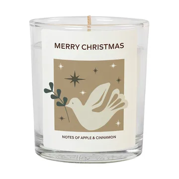 Merry Christmas vela perfumada 32 t - Branco - Broste Copenhagen