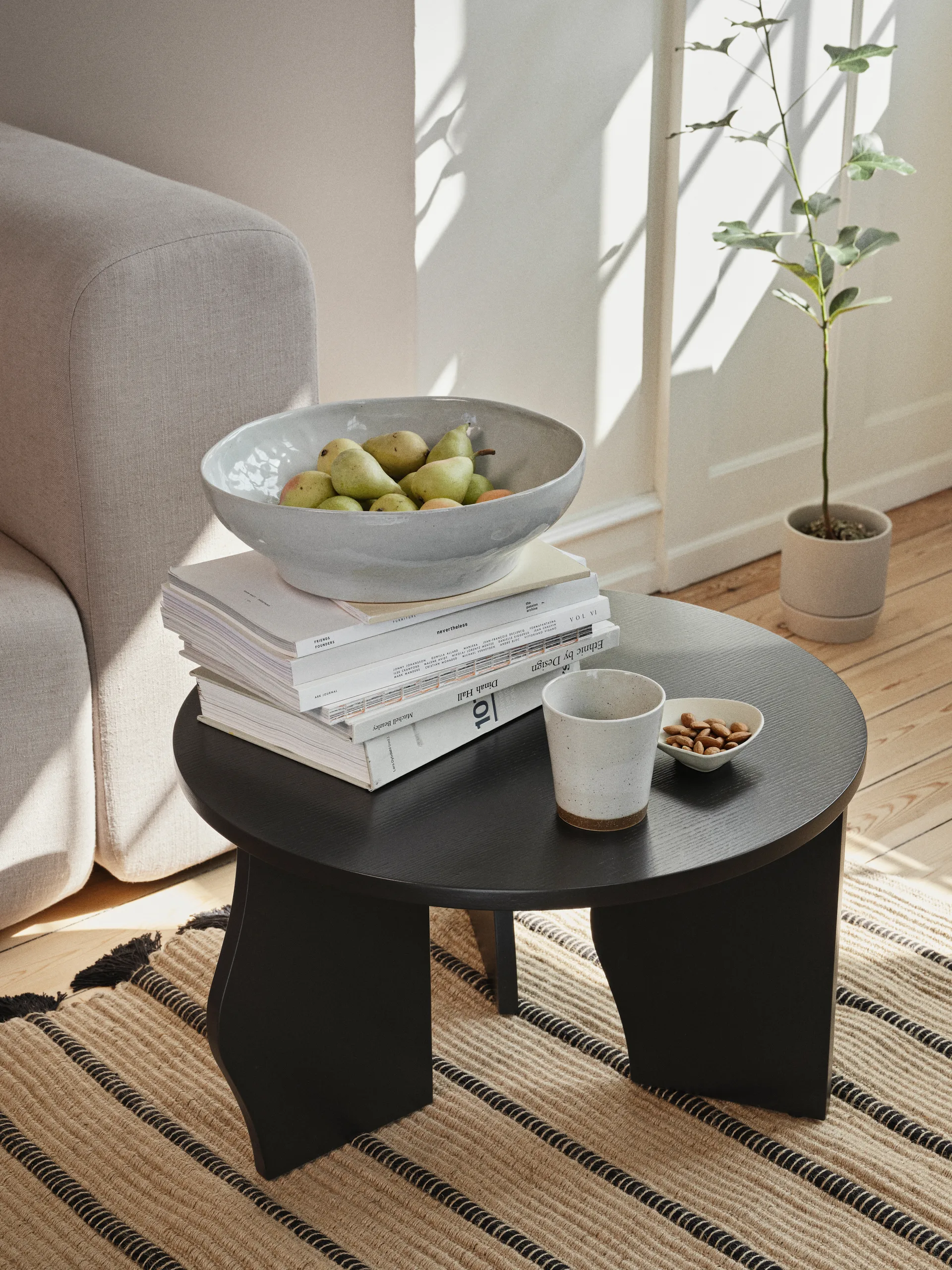 Mesa Brook Ø60 cm, Black Broste Copenhagen