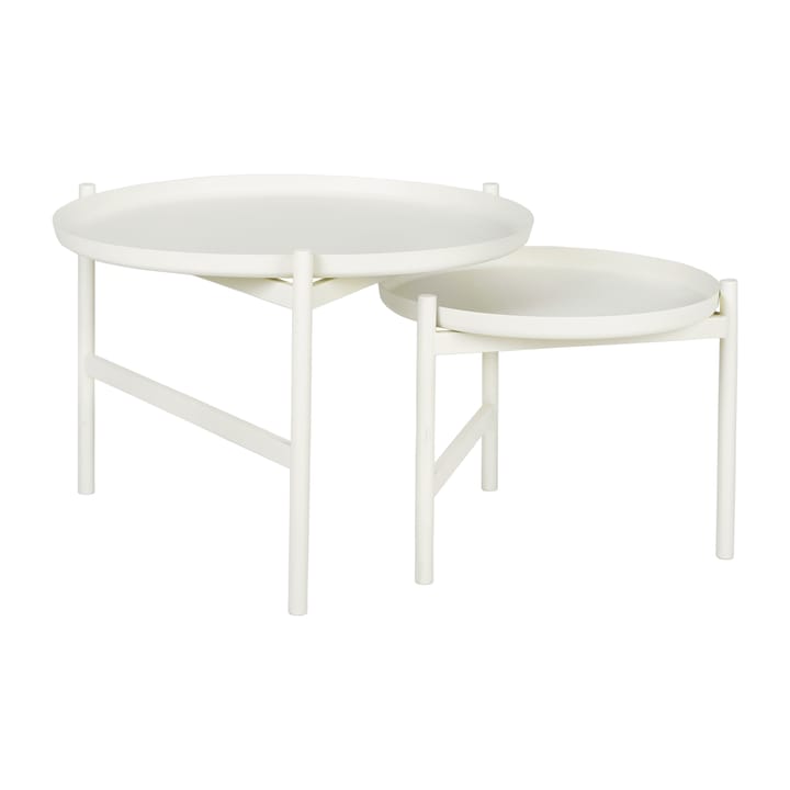 Mesa de apoio Turner table Ø70 cm, Branco Broste Copenhagen