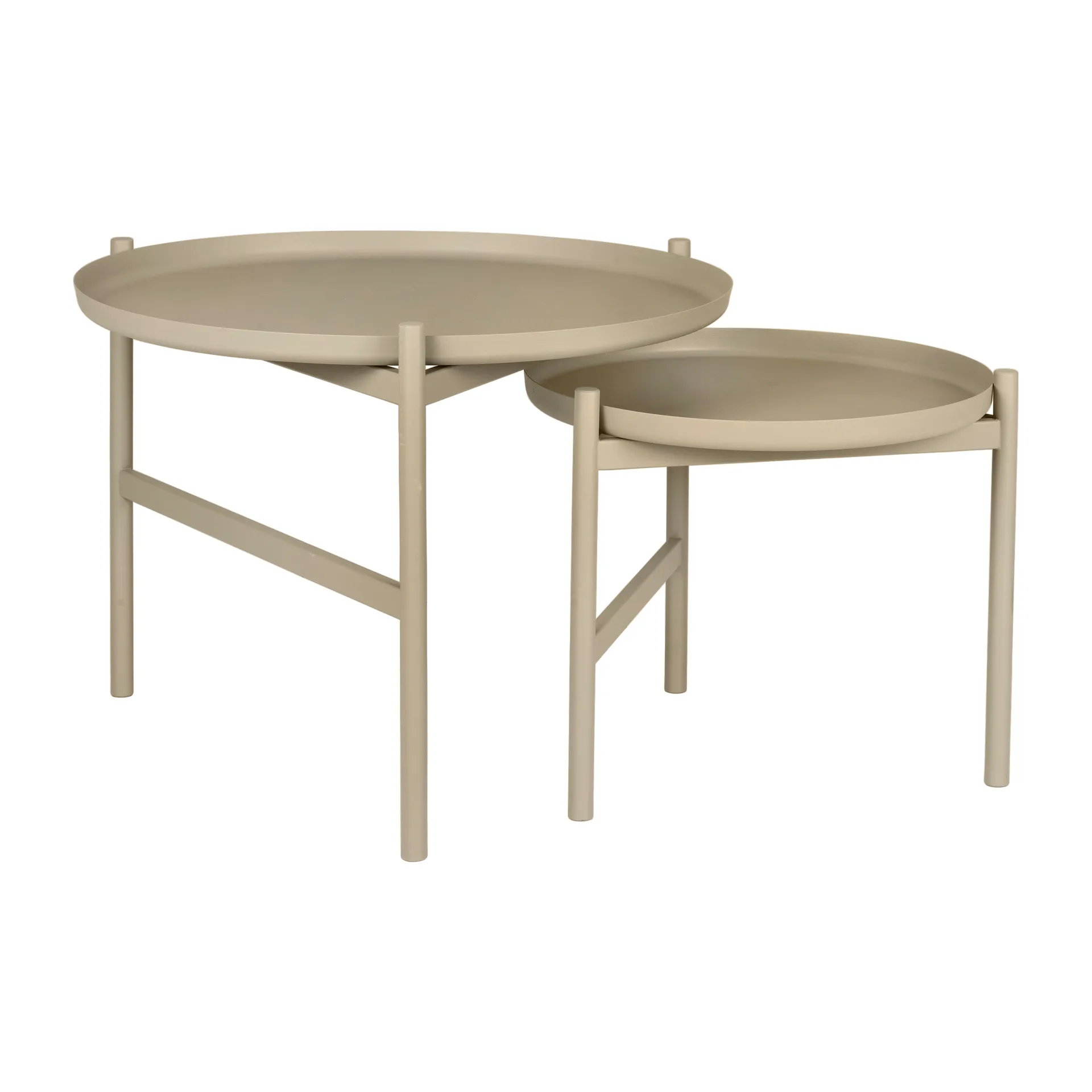 Mesa de apoio Turner table Ø70 cm, Cinza Broste Copenhagen