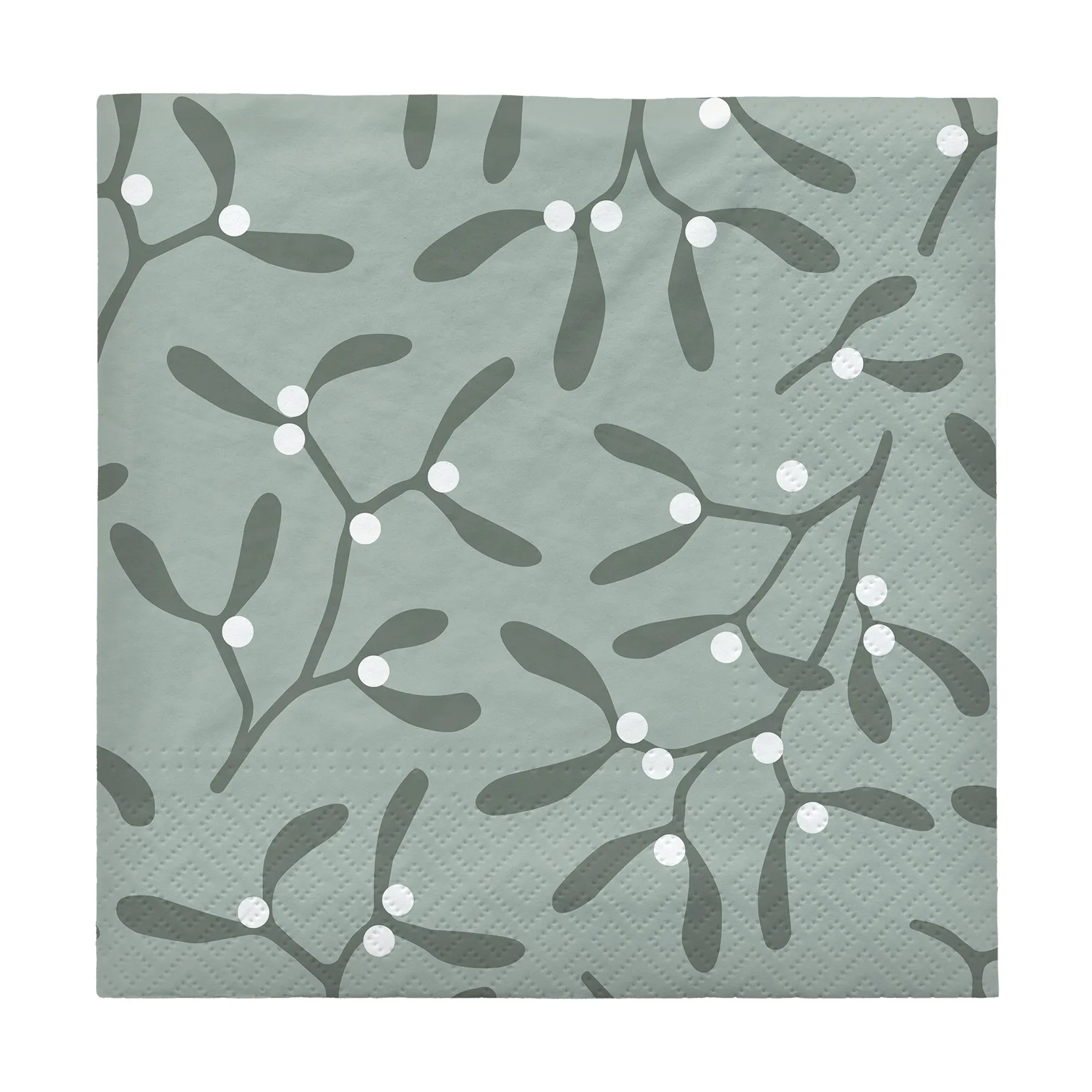 Mistletoe guardanapo de papel 33x33 20 unidades, Branco Broste Copenhagen