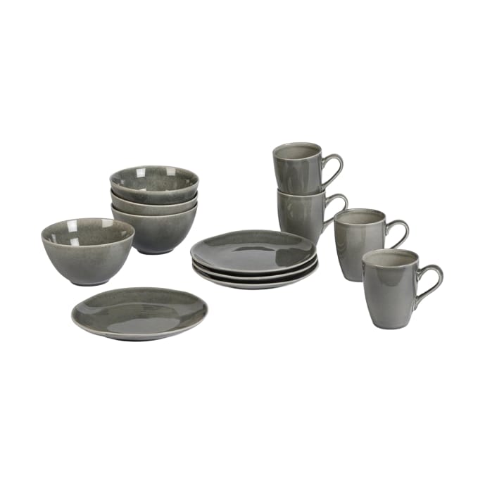 Nordic Rain conjunto de pequeno-almoço  - 12 peças - Broste Copenhagen