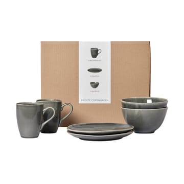 Nordic Rain conjunto de pequeno-almoço para duas pessoas - 6 peças - Broste Copenhagen