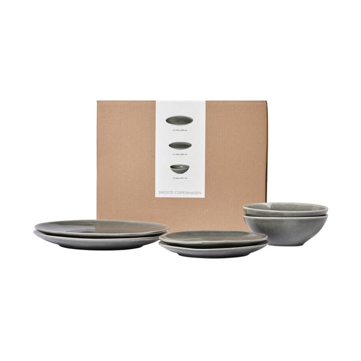 Nordic Rain serviço de jantar para dois, 6 peças Broste Copenhagen