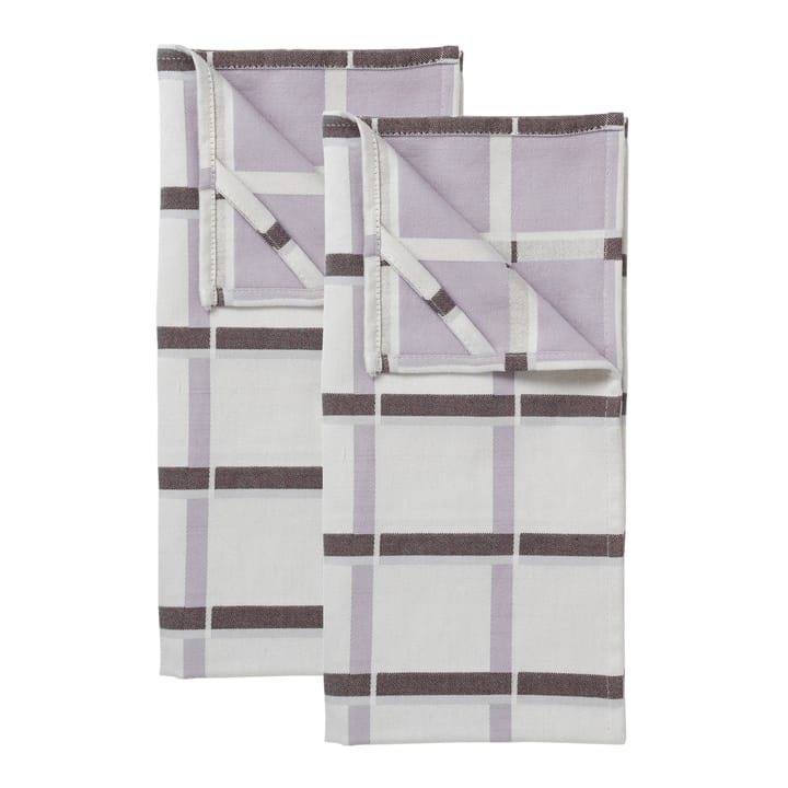 Pano de cozinha Zappa, conjunto de 2 - rainy day-orchid hush-puce - Broste Copenhagen