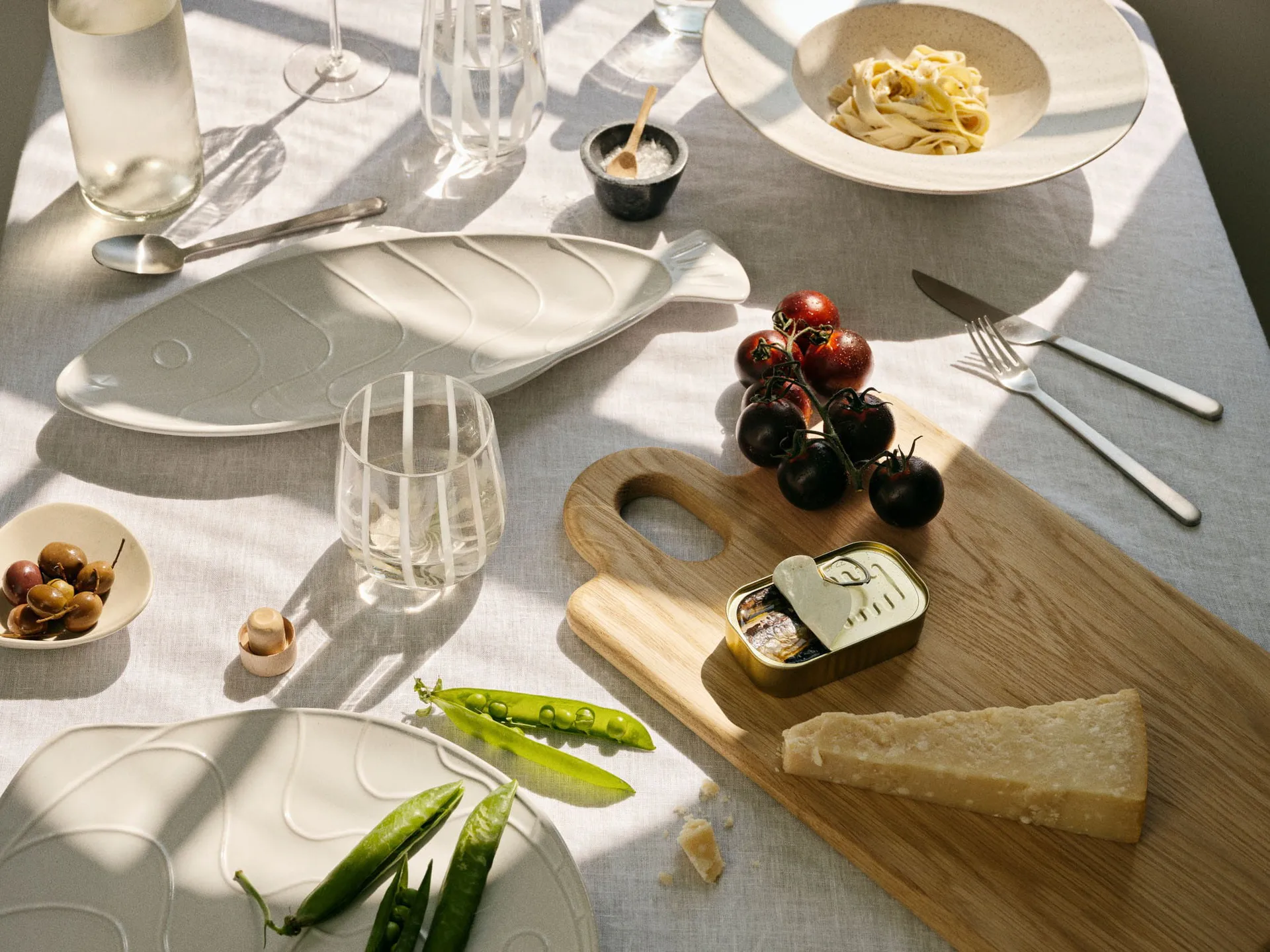 Pesce pires 30x34.6 cm, Transparente branco Broste Copenhagen