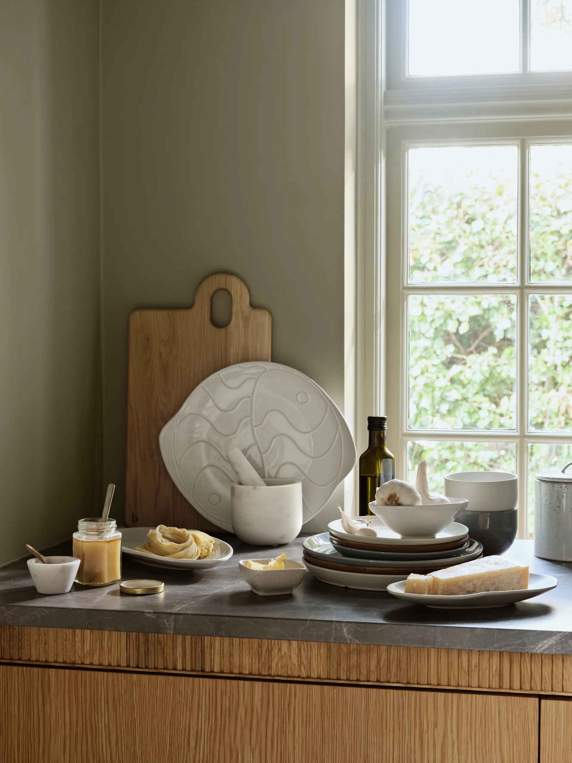 Pesce pires 30x34.6 cm, Transparente branco Broste Copenhagen