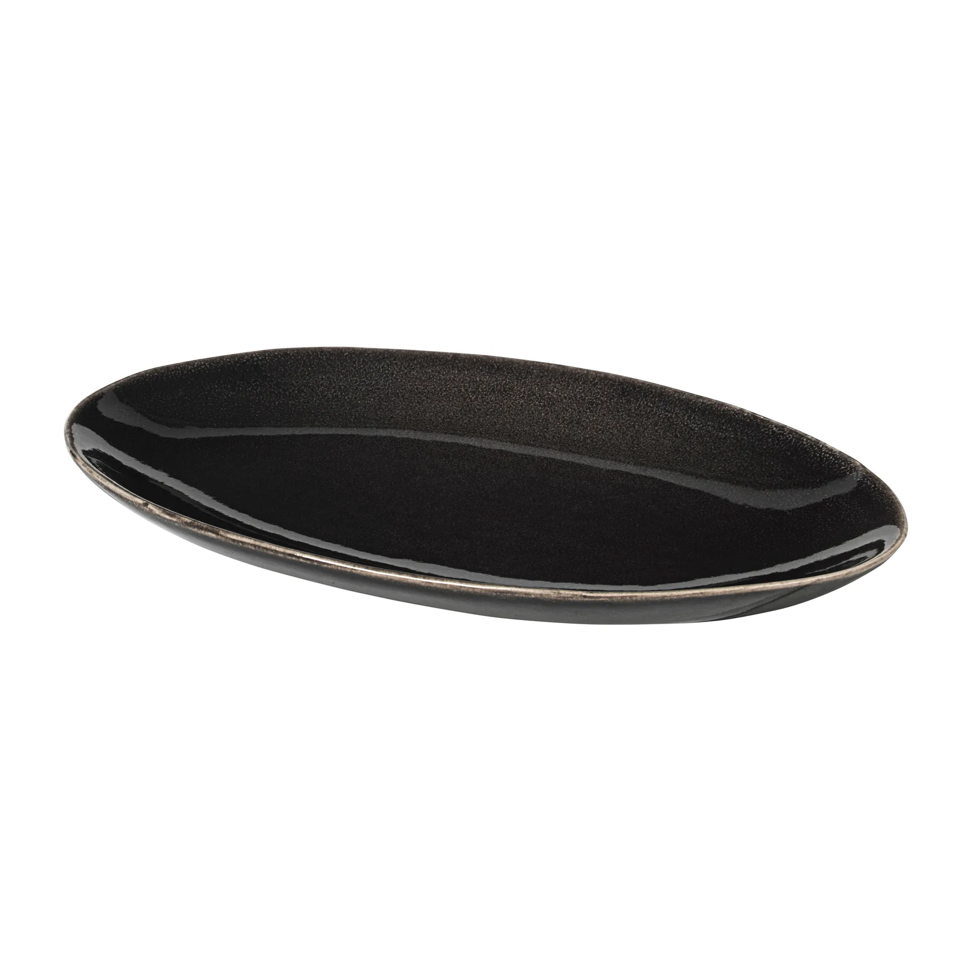 Pires oval Nordic Coal, 13,6x22 cm Broste Copenhagen